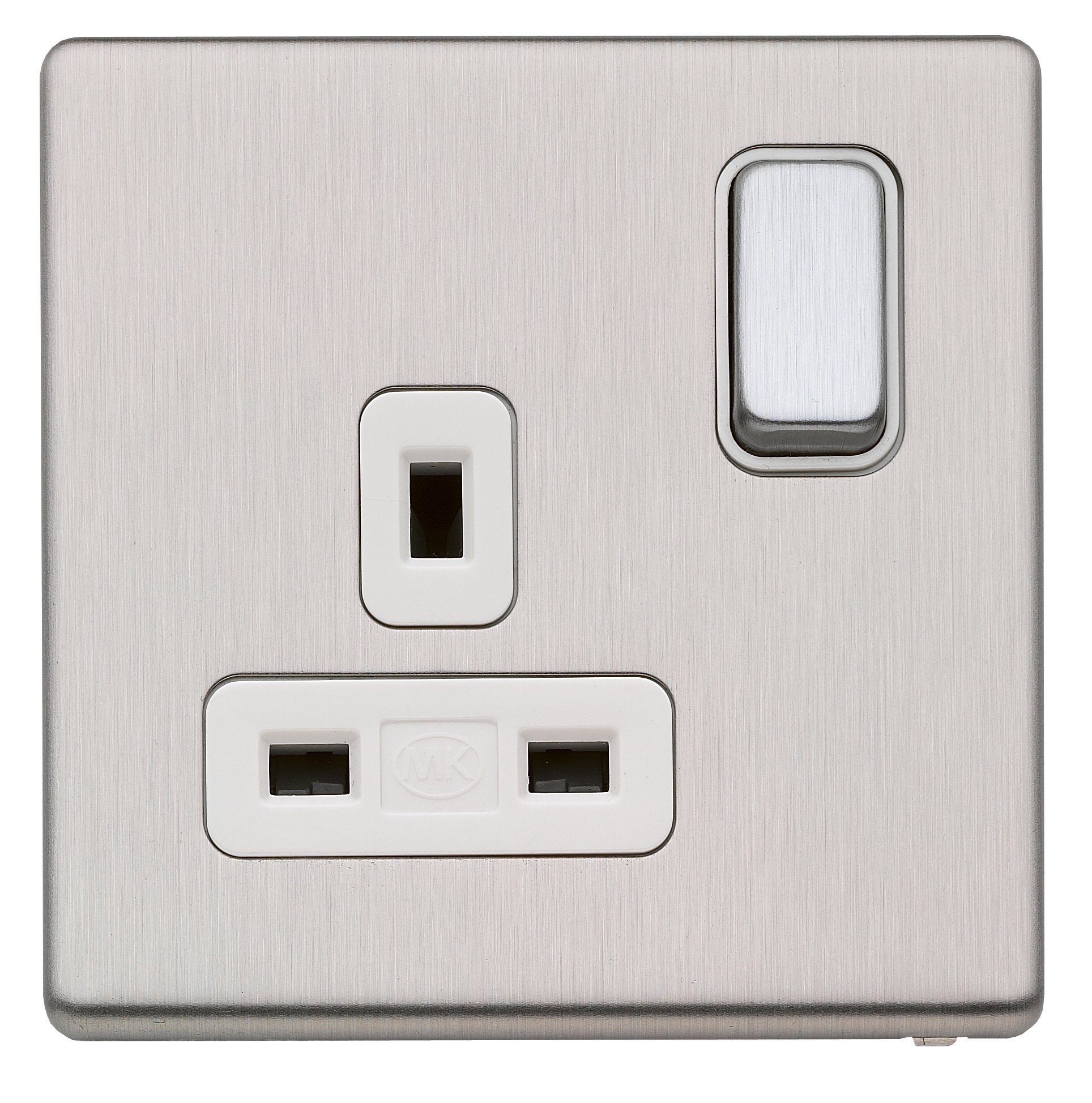 Buy MK Aspect K24357 BSS W 13A Single Double Pole Dual Earth Switched