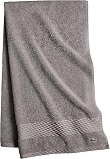 25 Men's Bathroom Ideas With Bold Minimalist Style 20 Lacoste Heritage 100% Supima Cotton Bath Towel, Meteorite, 30