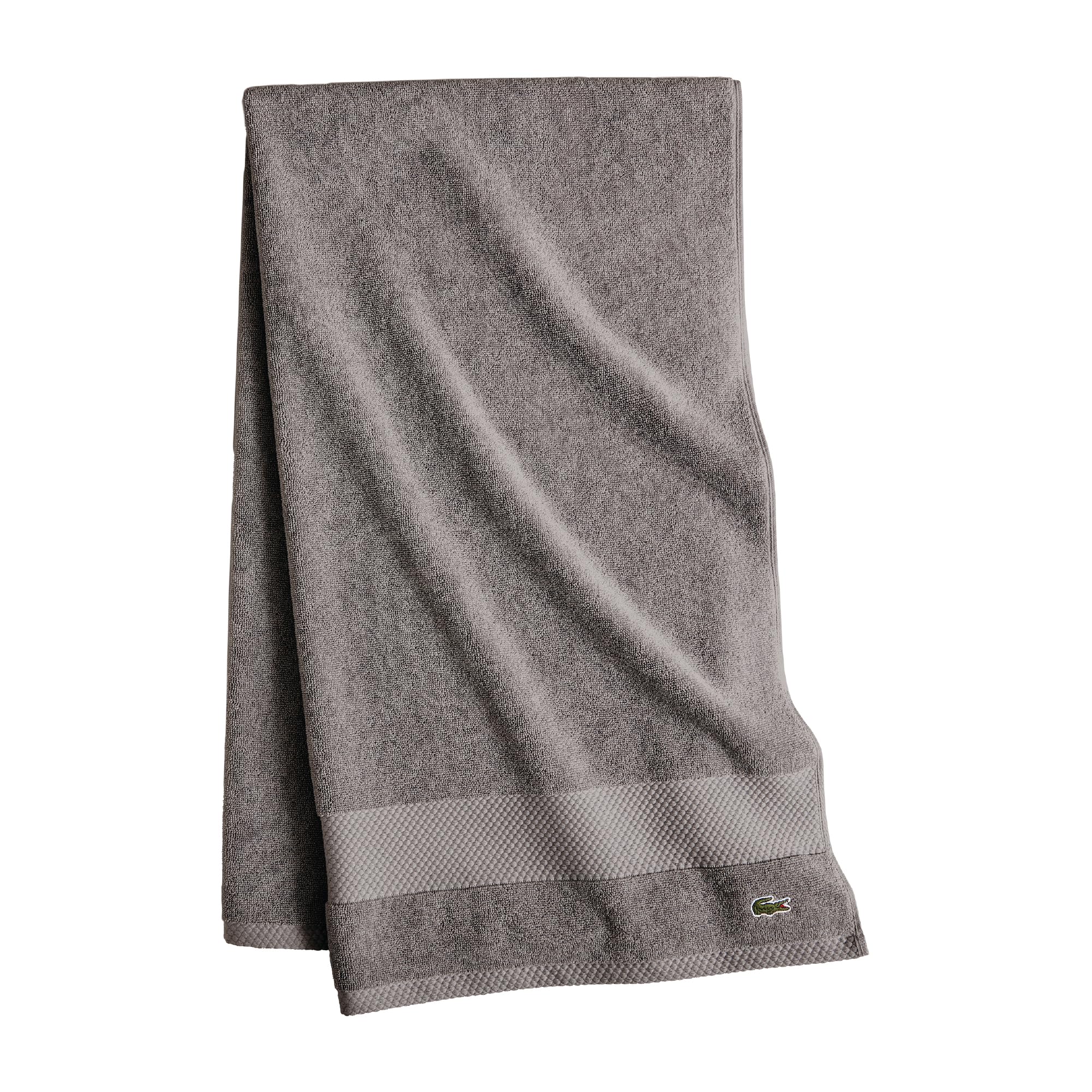 LacosteLacoste Heritage 100% Supima Cotton Bath Towel, Meteorite, 30" x 54" – Highly Absorbent & Quick Drying, Premium Super Soft Bath Towel, Bathroom Essential, Gift for All Occasions, Machine WashableOEKO-TEX MADE IN GREENOEKO-TEX MADE IN GREENOEKO-TEX MADE IN GREEN