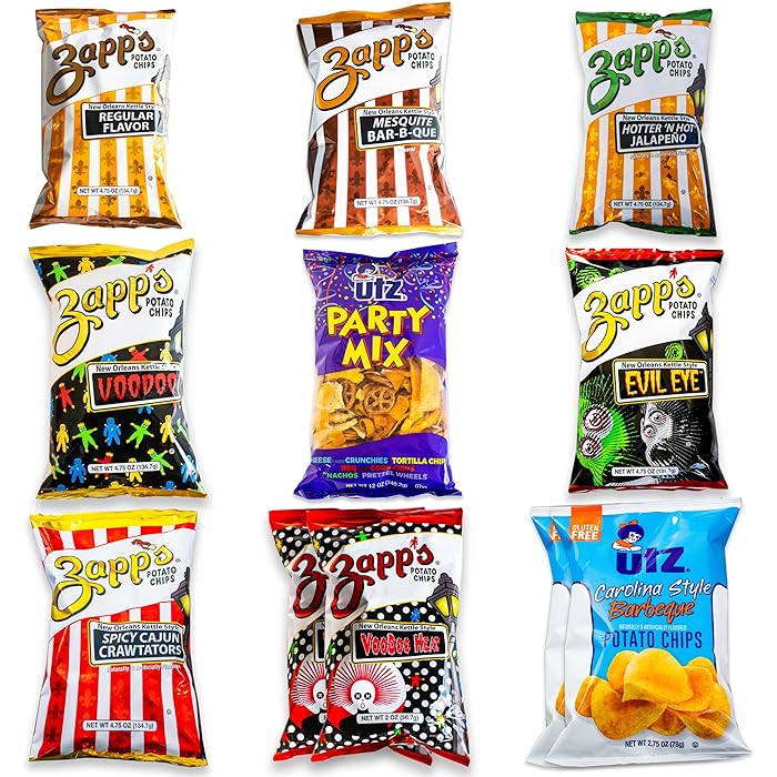 Buy Zapps Chips Variety Pack Kettle Chips Voodoo Heat Mesquite
