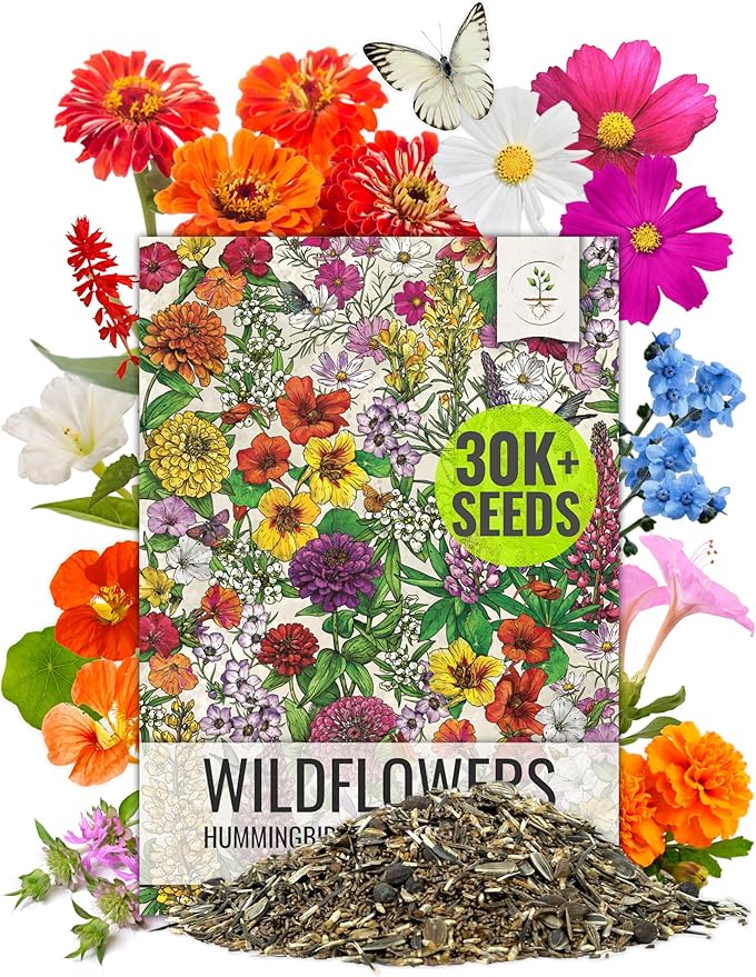 Seed Needs, Hummingbird and Butterfly Garden Wildflower Seeds