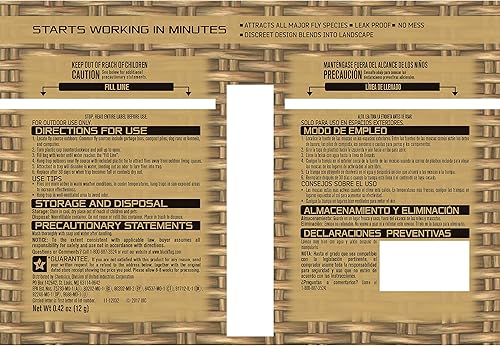 Miniatura 5 de Black Flag Trampa desechable para moscas, atrae a todas las principales especies de moscas