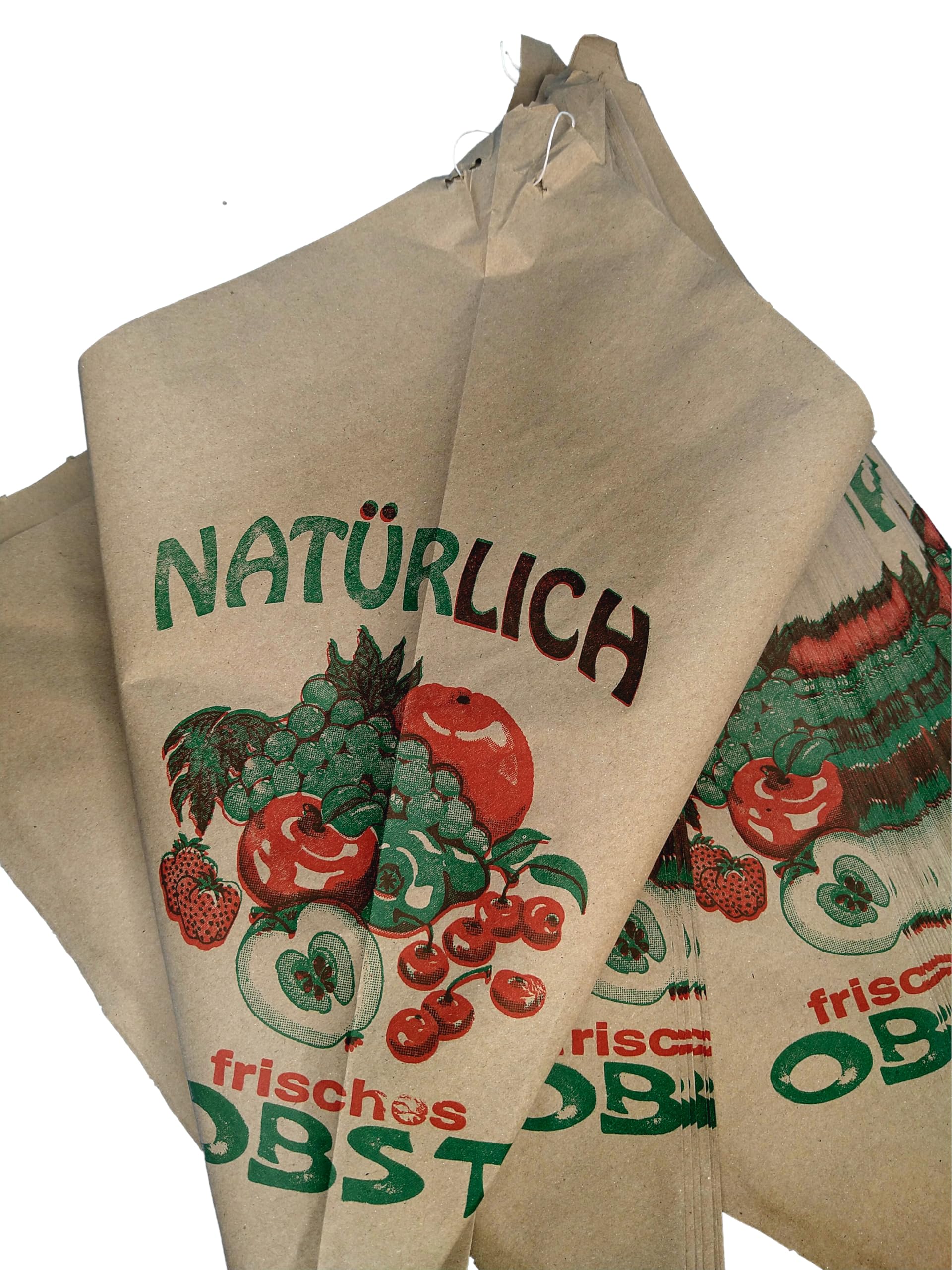 PGV Obst-Spitztüten aus Papier gefädelt (31 cm / 750 g, 1000 Stück)