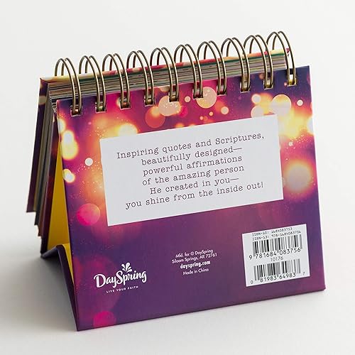 Miniatura 8 de DaySpring - Shine Bright Every Day Sparkling Reflections of You - Un iluminador de día inspirador de DaySpring - Calendario perpetuo (10176)