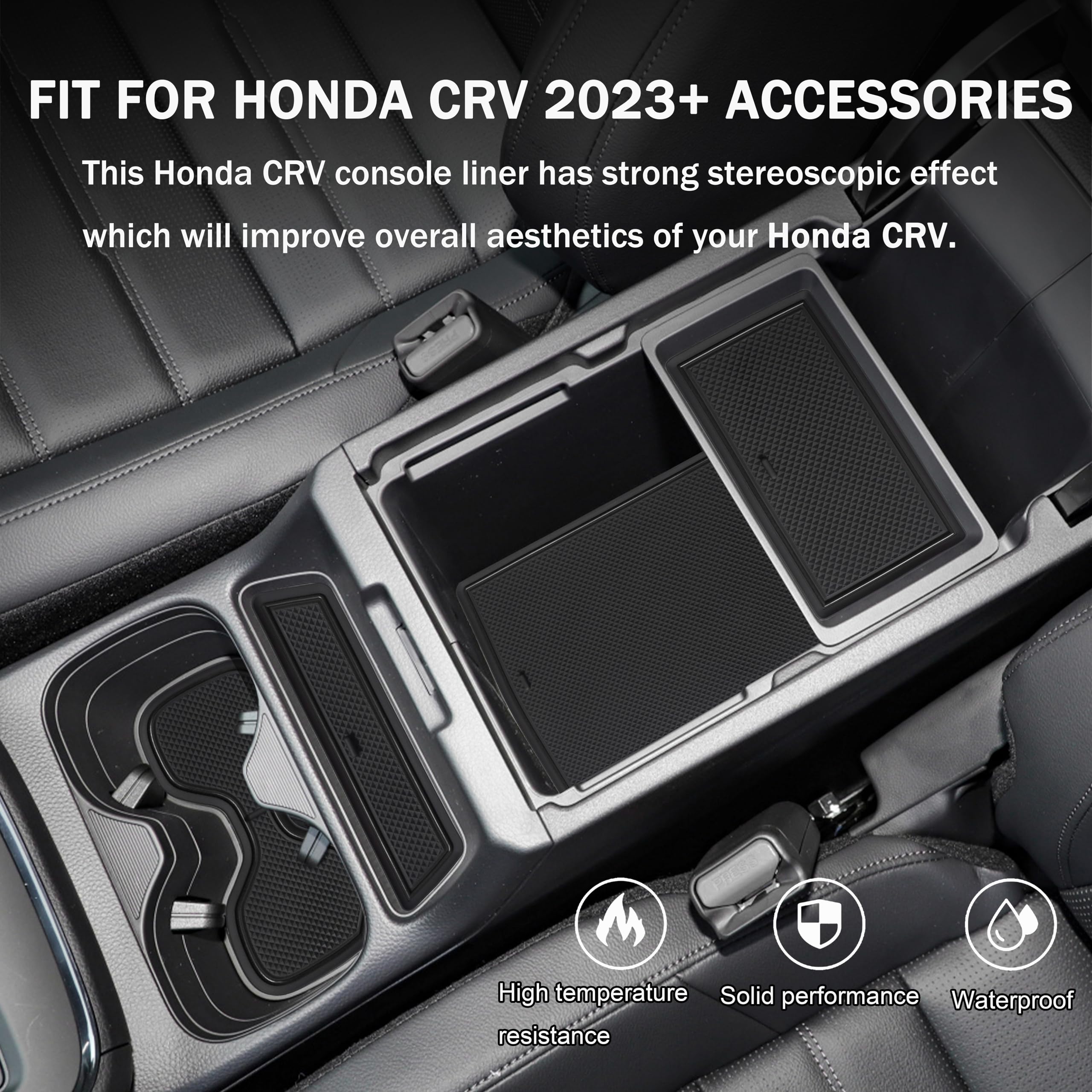 Posacenere Auto Per Honda CR-V Hybrid 2019-2024 – Con Coperchio A Scatto, Materiale Ignifugo, Rimovibile Per La Pulizia, Adatto Anche A Ufficio E Casa