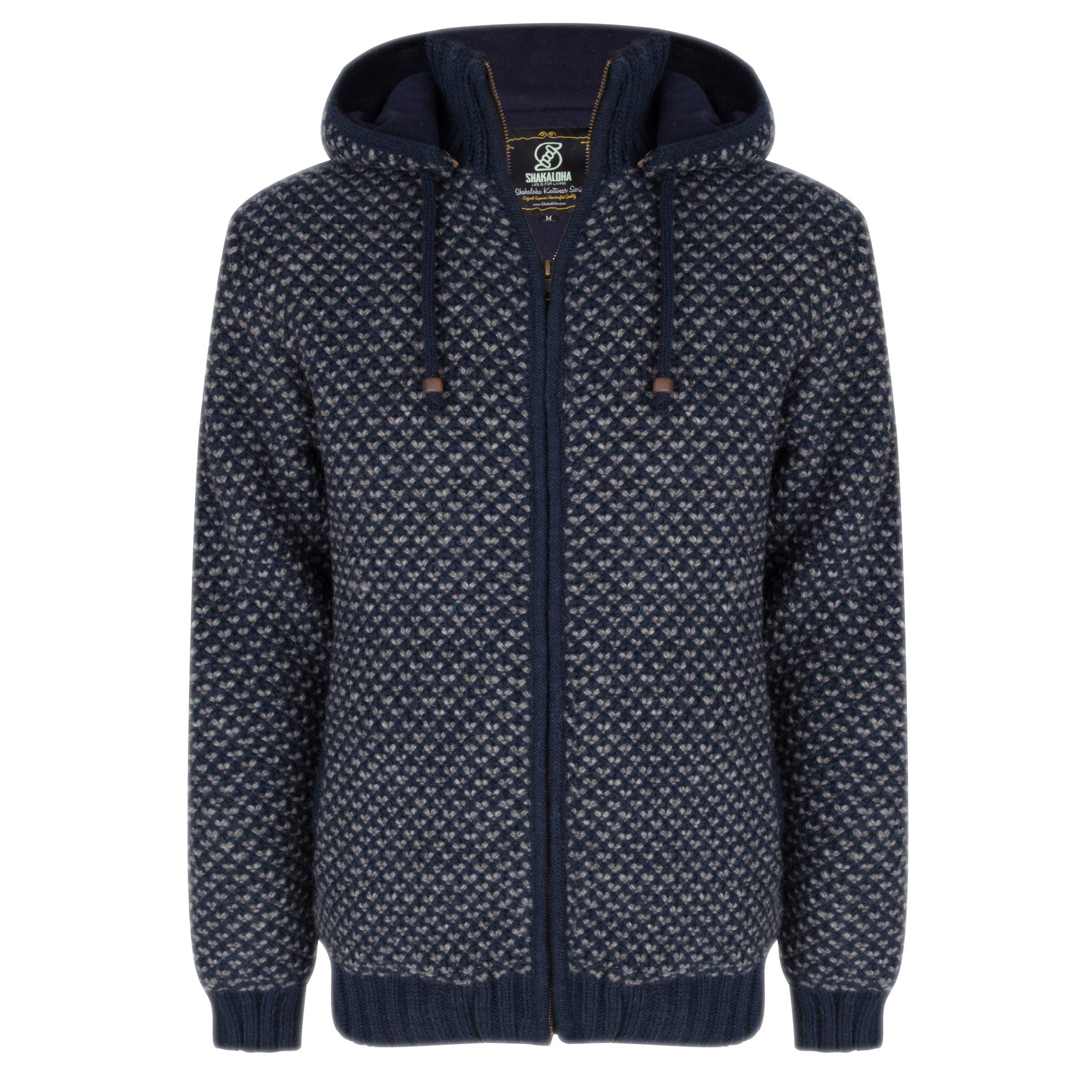 Elegante Chaqueta De Punto Para Hombre De Lana De Oveja Pura Con