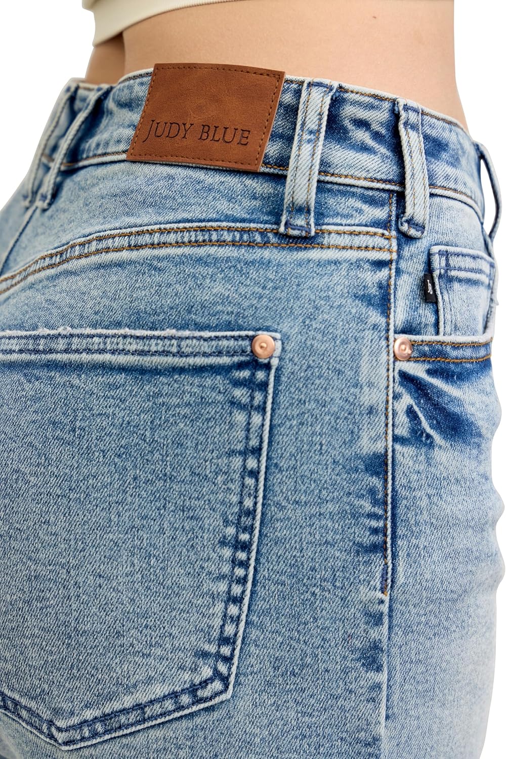 Judy Blue Womens Jeans - High Waisted Wilhemina Light Vintage Wash - Image 6