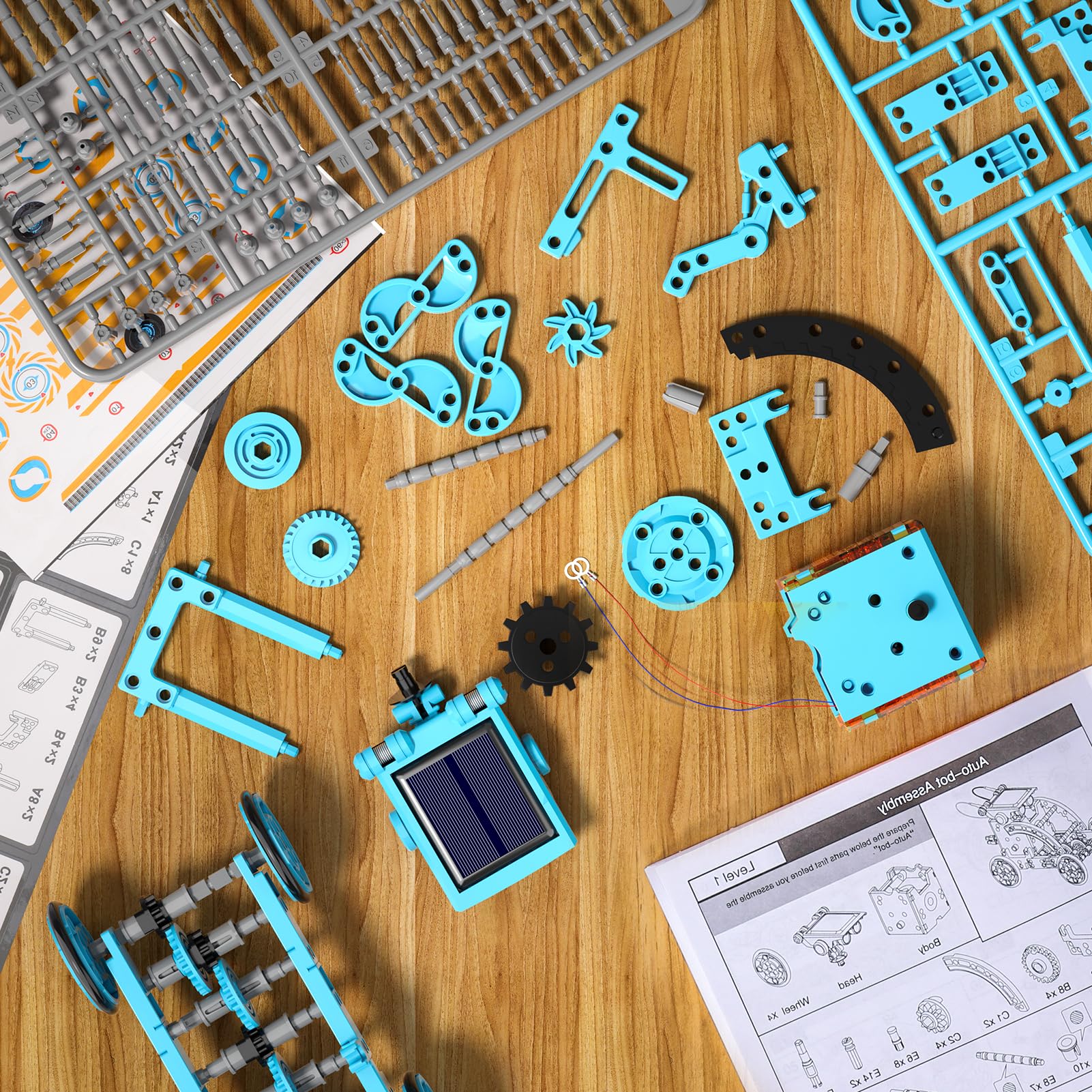 12-in-1 STEM Solar Robot Kit for Kids Age 8-12, DIY Educational Science Building Toys with Power Operation - Image 2