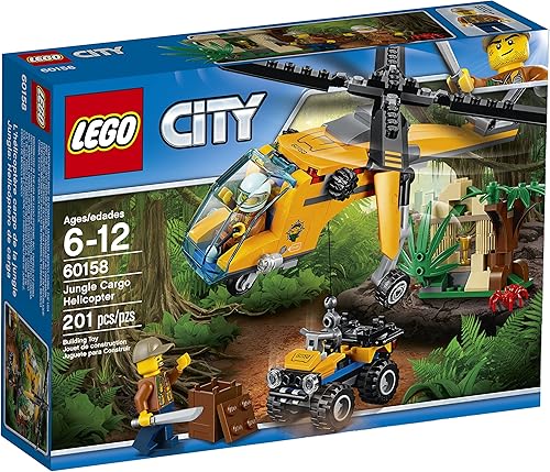 LEGO City Jungle Explorers Jungle Cargo Helicopter 60158 Kit de construcción (201 piezas)