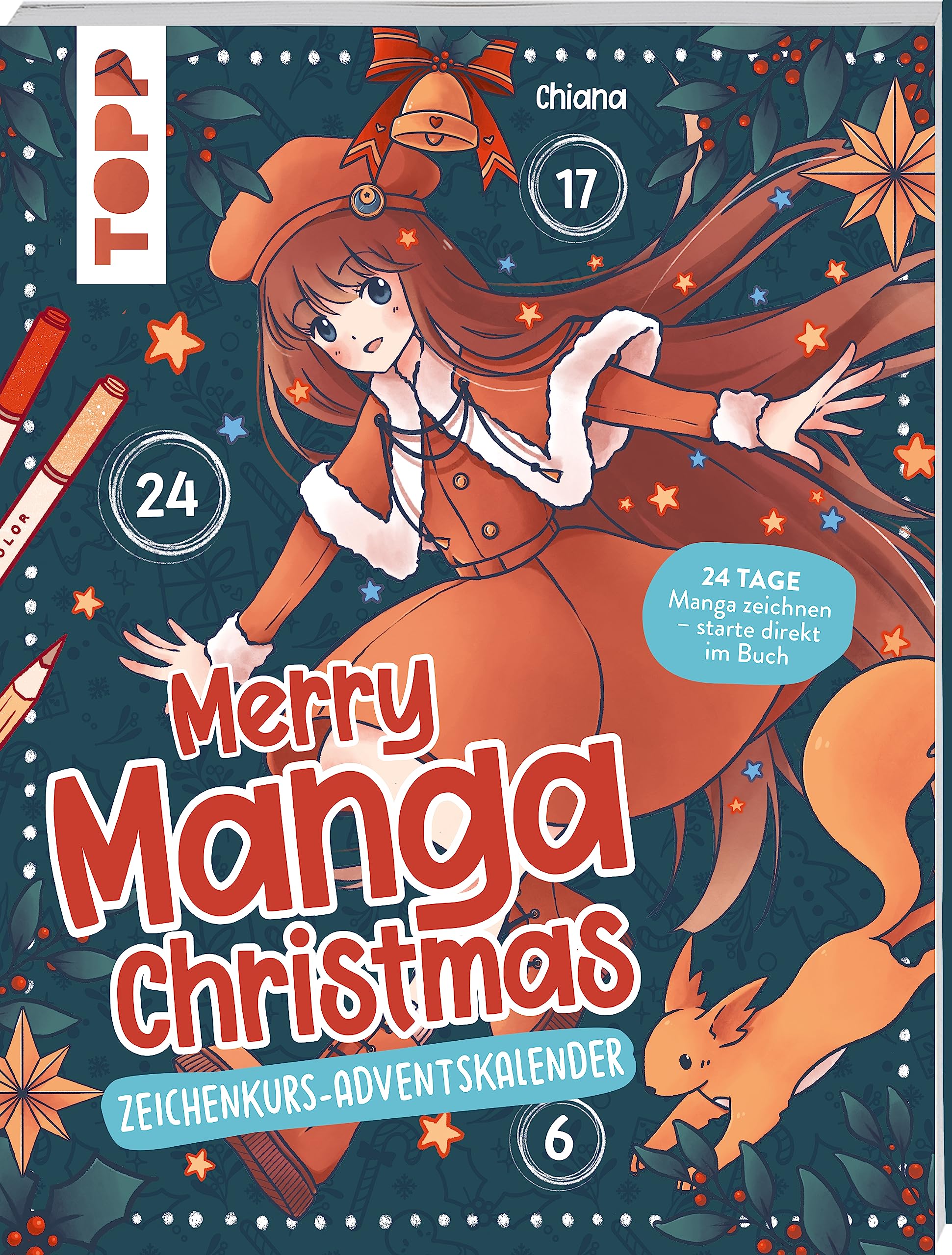 Merry Manga Christmas Adventskalenderbuch – 24 Tage Manga zeichnen mit Mitmach-Adventskalender