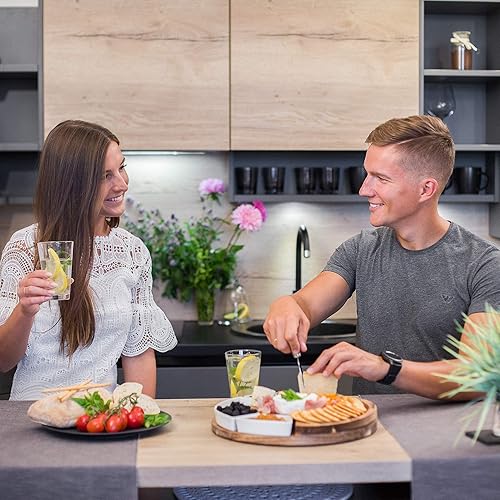 Miniatura 3 de ChefSofi Juego de tabla de queso, mortero y mortero - La taza estándar de 6 pulgadas y la capacidad extra grande de 8 pulgadas para 5 tazas