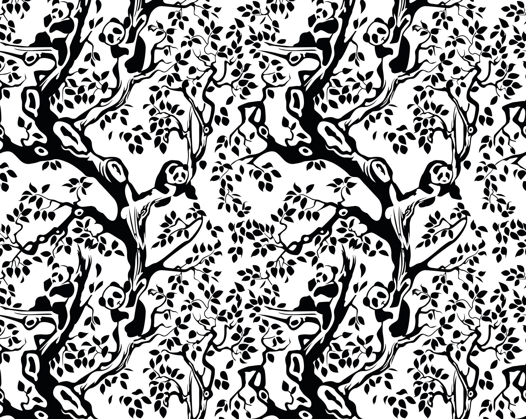 OhPopsiWALS0129 Panda Wall Mural