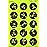 Splatterburst Targets - 12 x18 inch - 3 inch Bullseye Splatter Target - Easily See Your Shots Burst Bright Fluorescent Yellow Upon Impact - Made in The USA (10 Pack)