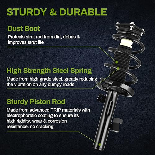 Miniatura 4 de AUTOSAVER88 Conjunto completo de amortiguadores traseros compatibles con Mazda 3 2004-2009, Mazda 5 2006-2010
