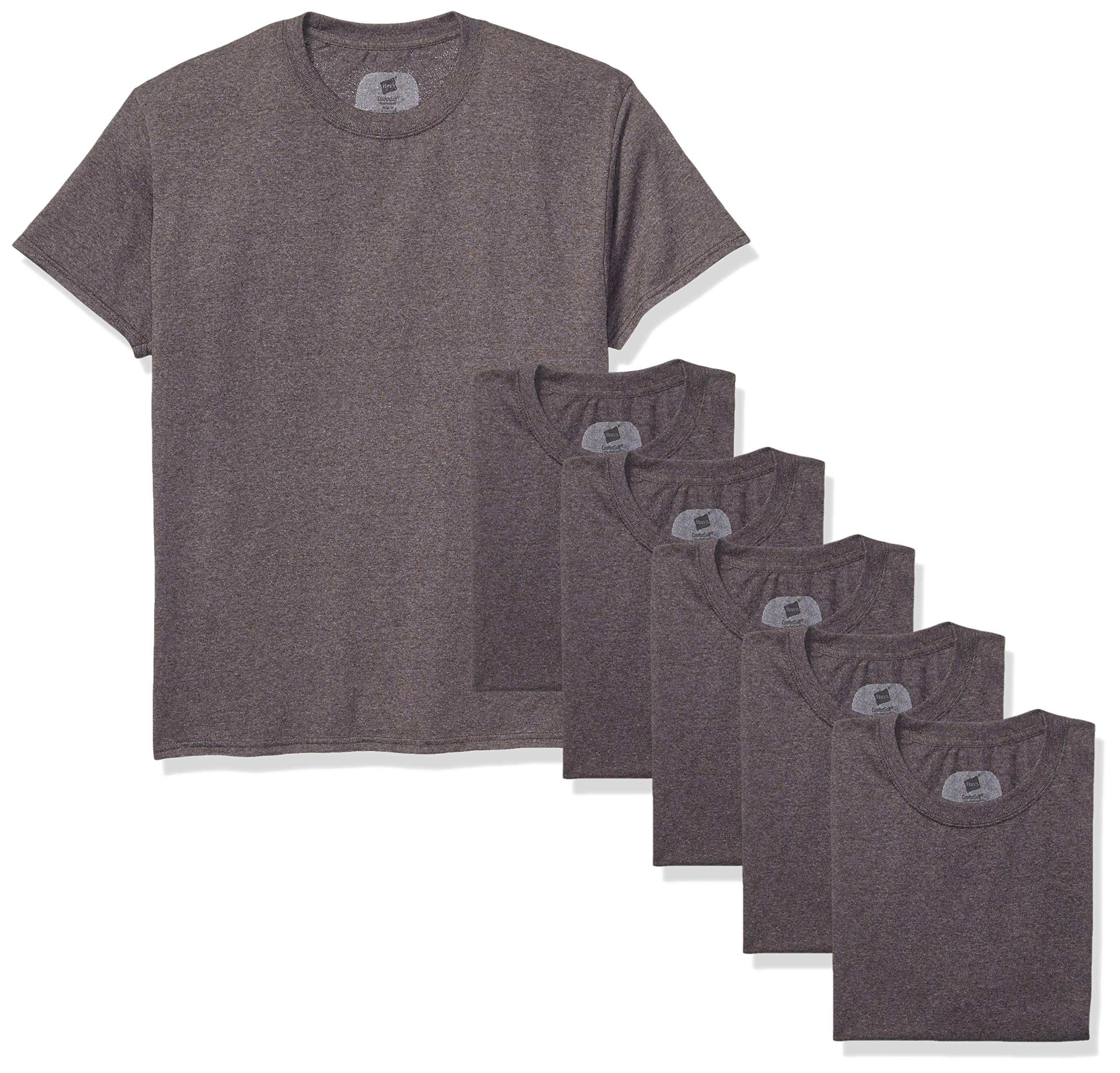 Hanes Essentials Men's T-Shirt Pack, Men's Short Sleeve Tees, Crewneck Cotton T-Shirts for Men, Value Pack