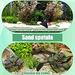 Kits d'outils d'aquascaping pour aquarium, 4 en 1, outils anti-rouille en acier inoxydable, pincettes noires, ciseaux, spatule pour nettoyer l'aquarium