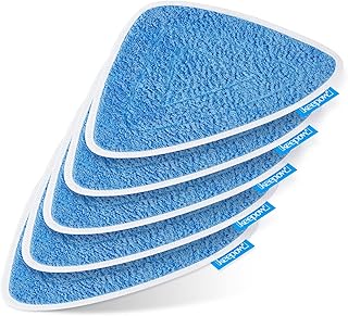 KEEPOW 5 Steam Mop Pads Compatible with Viledas Steam Mop Plus and Viledas Steam Mop, Microfibre Cloths Replacement for Viledas 100 Hot Spray Mop