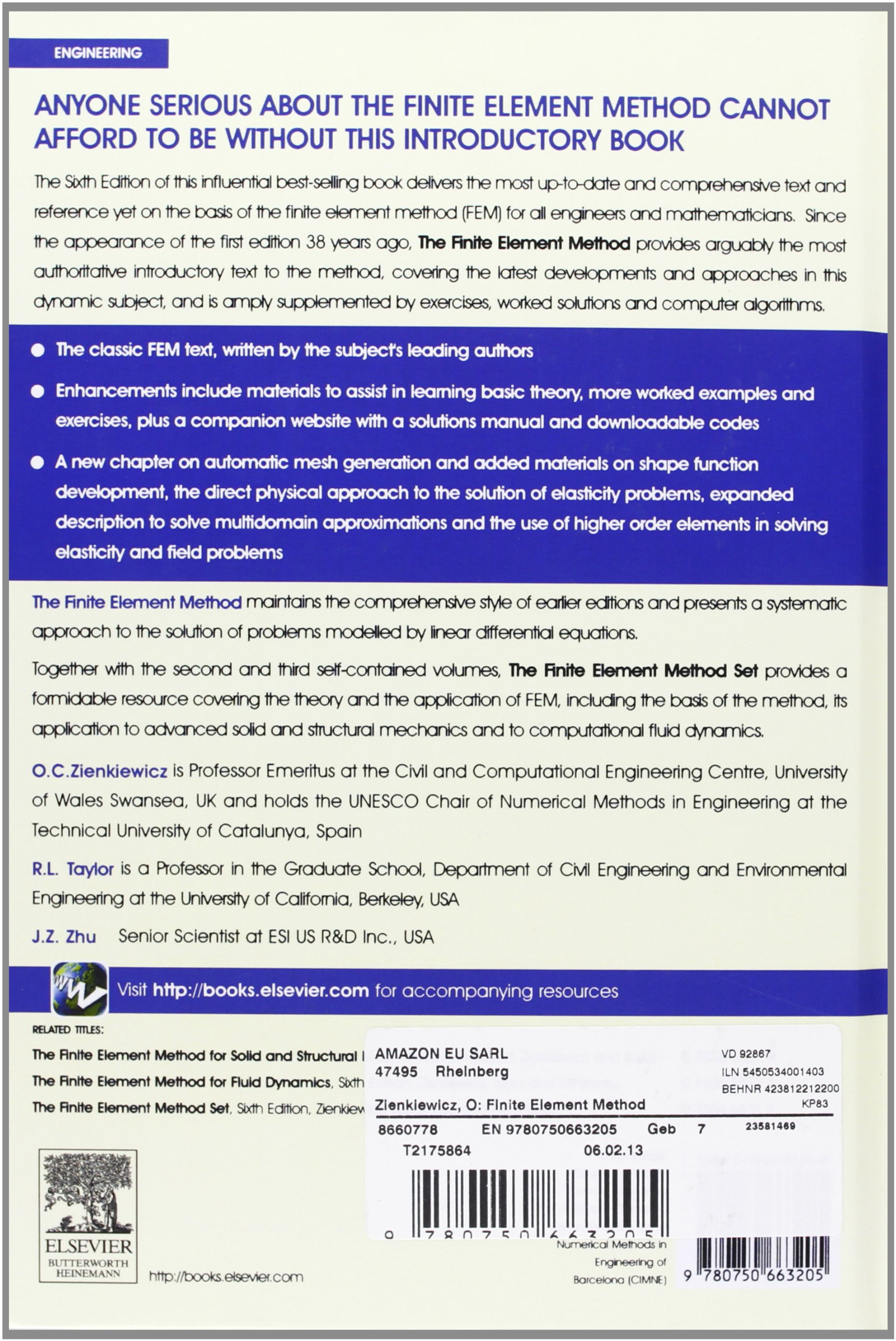The Finite Element Method: Its Basis and Fundamentals