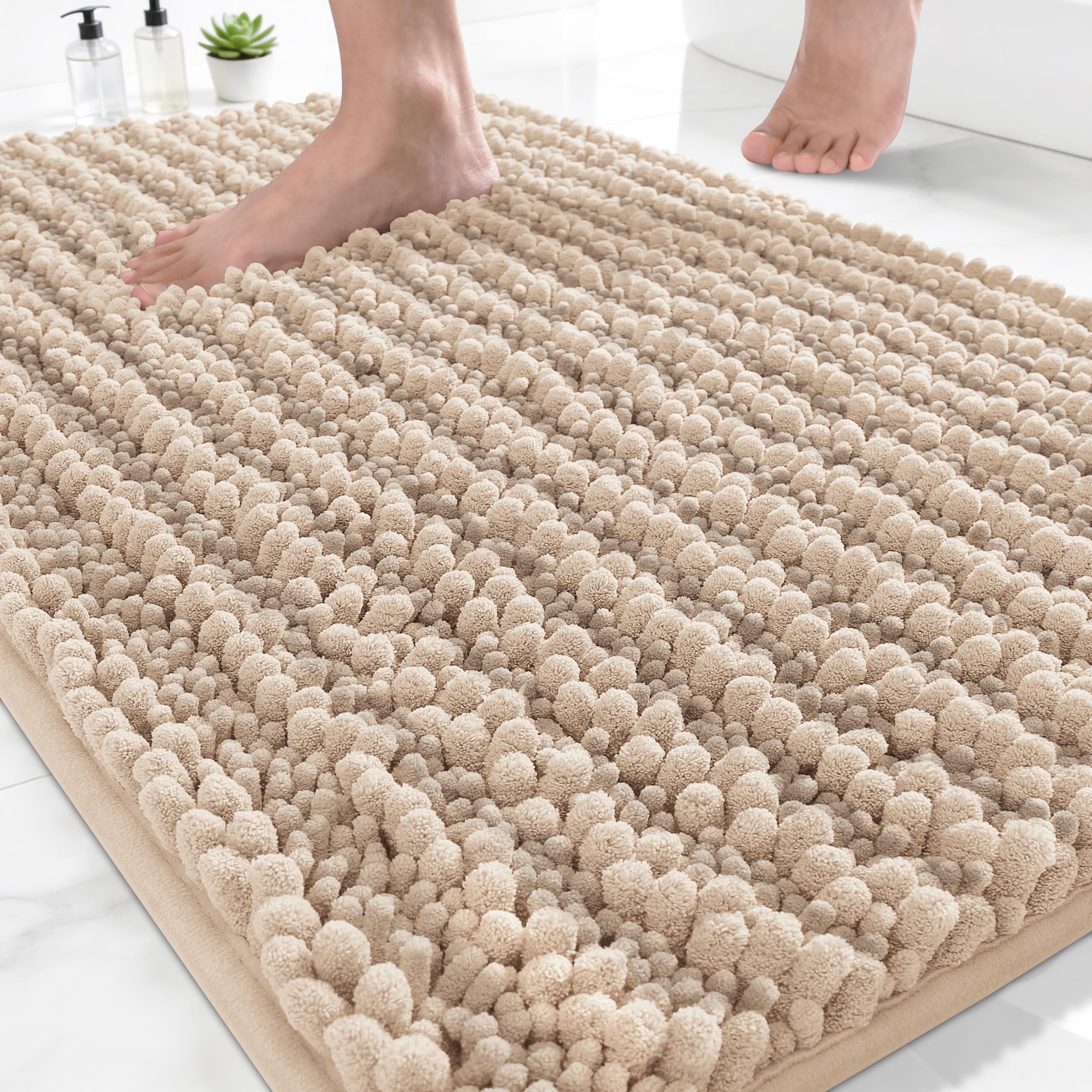 Yimobra Bathroom Rugs Non Slip Washable