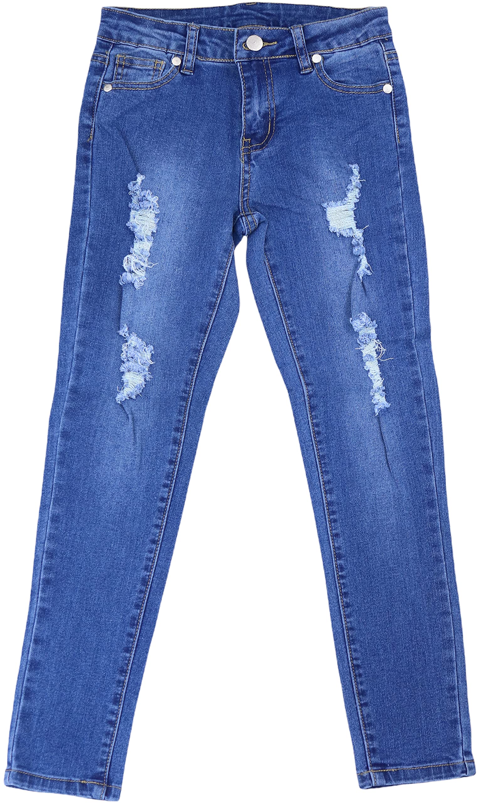 ToBeInStyle Girl’s Denim Easy Styling Classic Timeless Everyday Jeans Zip-Up Closure