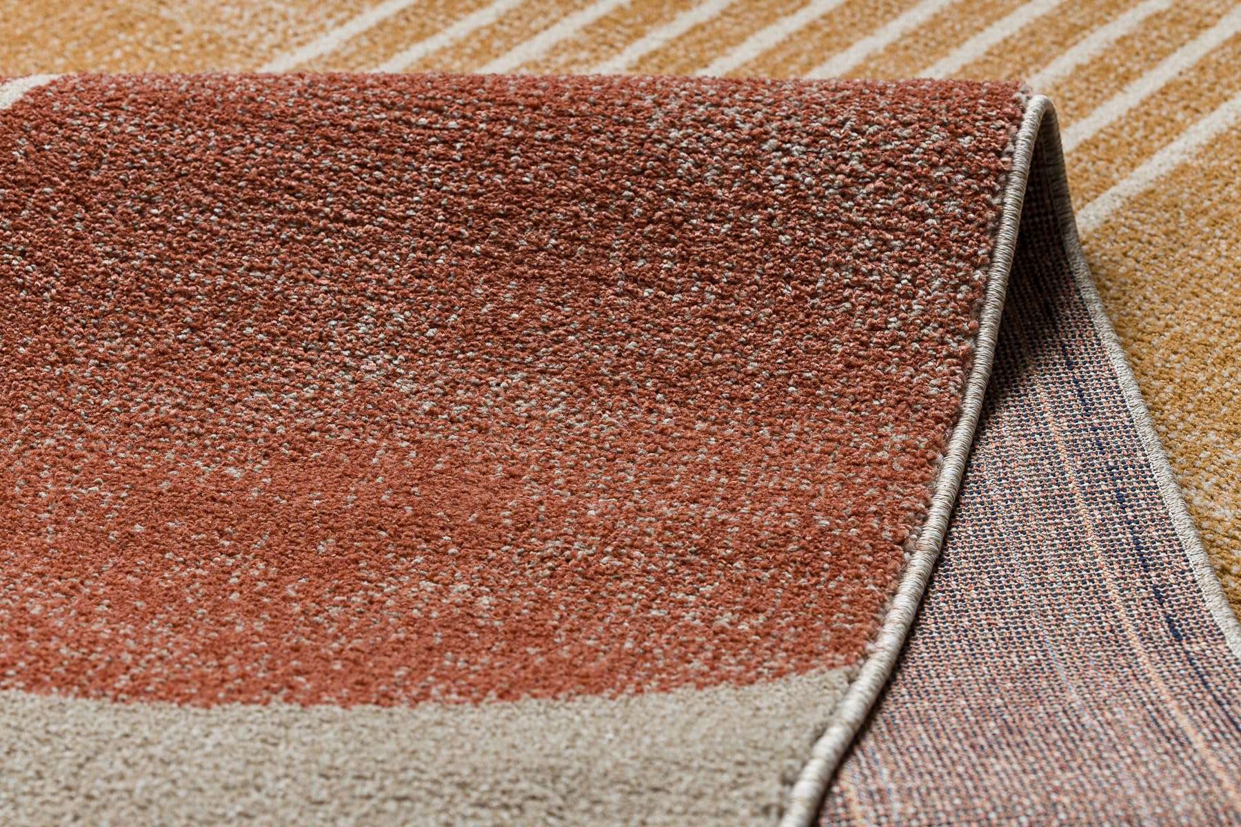 rugsx Tapis Fusion 0810 Crème Terracotta Salon Chambre 140x190 cm