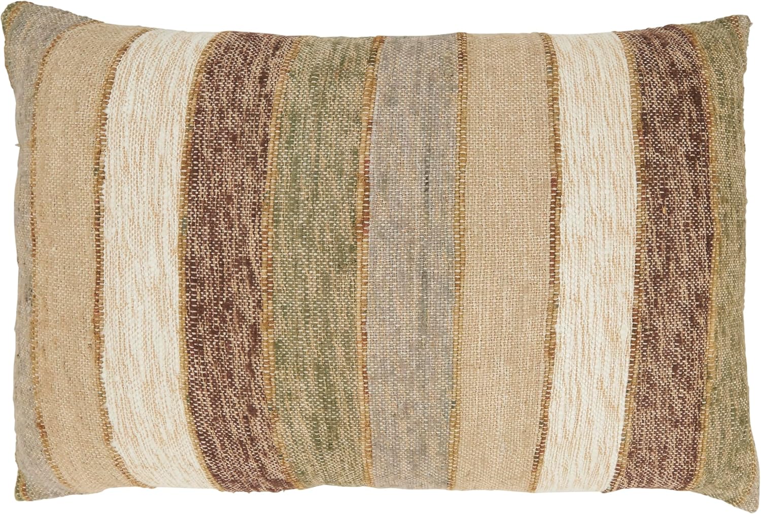 SARO LIFESTYLE Classic Chic Striped Poly Filled Throw Pillow