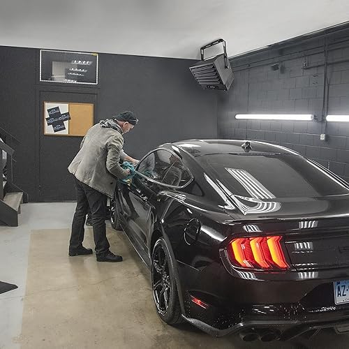 Miniatura 6 de Comfort Zone - Deluxe Utility Wall - Calentador de techo de circulación forzada de 5000 W con controles de doble perilla color blanco