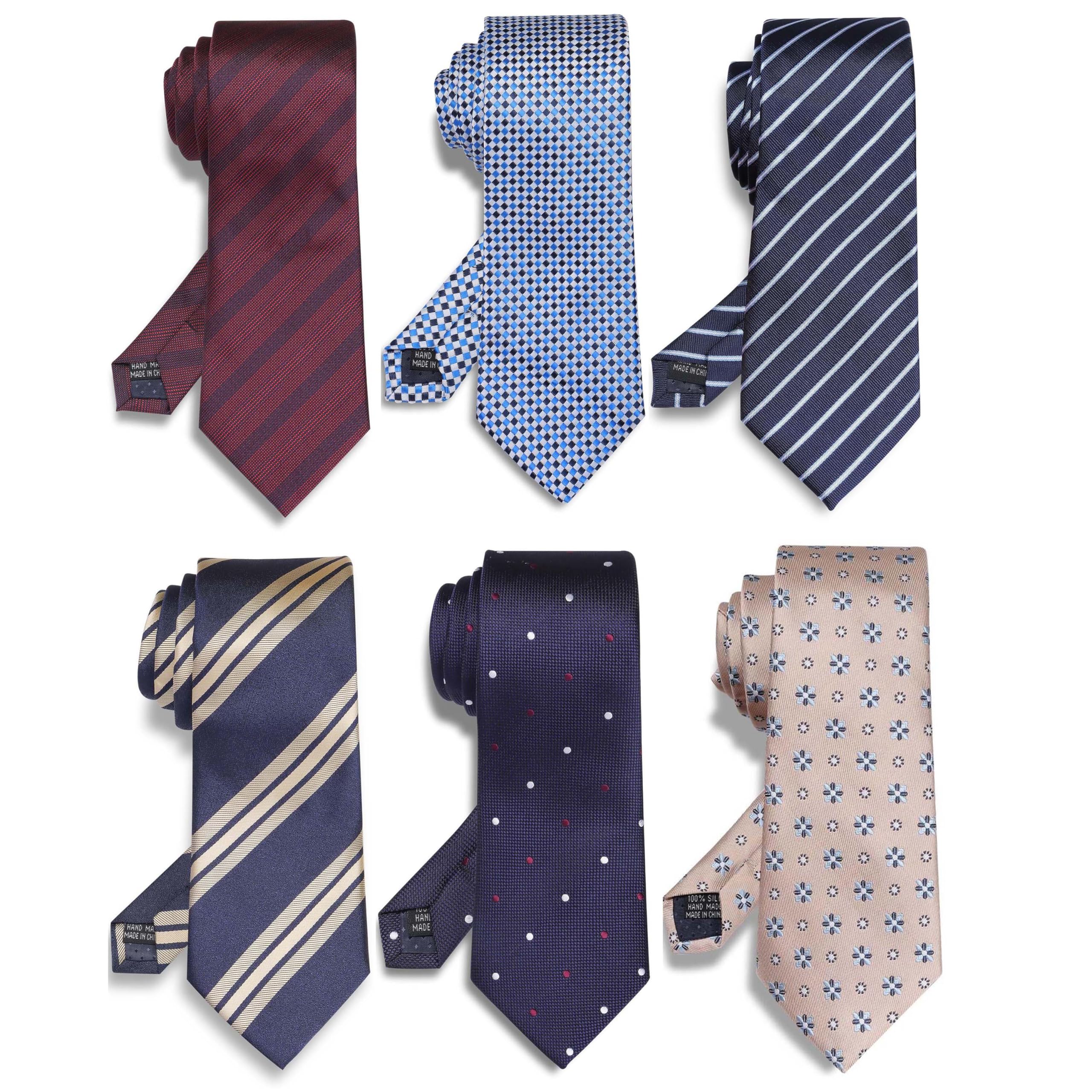 Weishang Lot 6 PCS Classic Men's Tie Necktie Woven JACQUARD Neck Ties