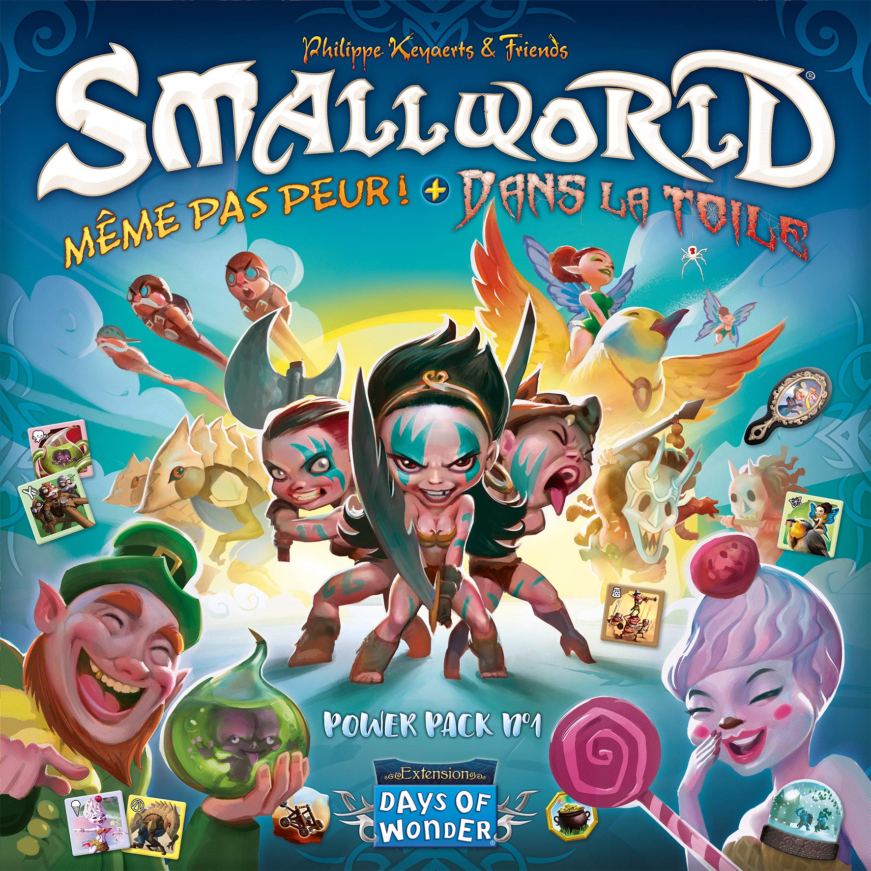Small World Days of Wonder Extension Power Pack n. 1 - Nemmeno Paura + sulla Tela | Gioco da Tavolo