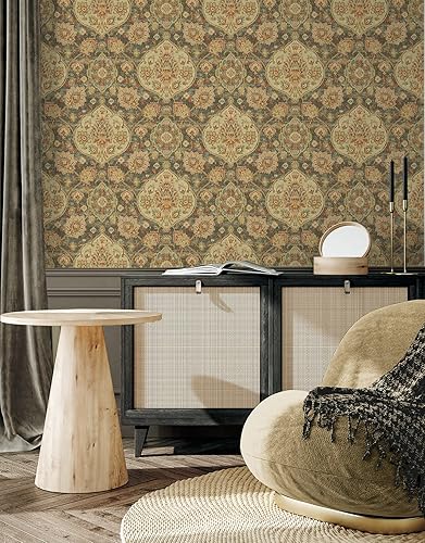 Vista 145 de Surface Style - Papel tapiz para despegar y pegar, papel tapiz abstracto para dormitorio, tocador, cocina, vinilo, cobertura de 30.75 pies cuadrados