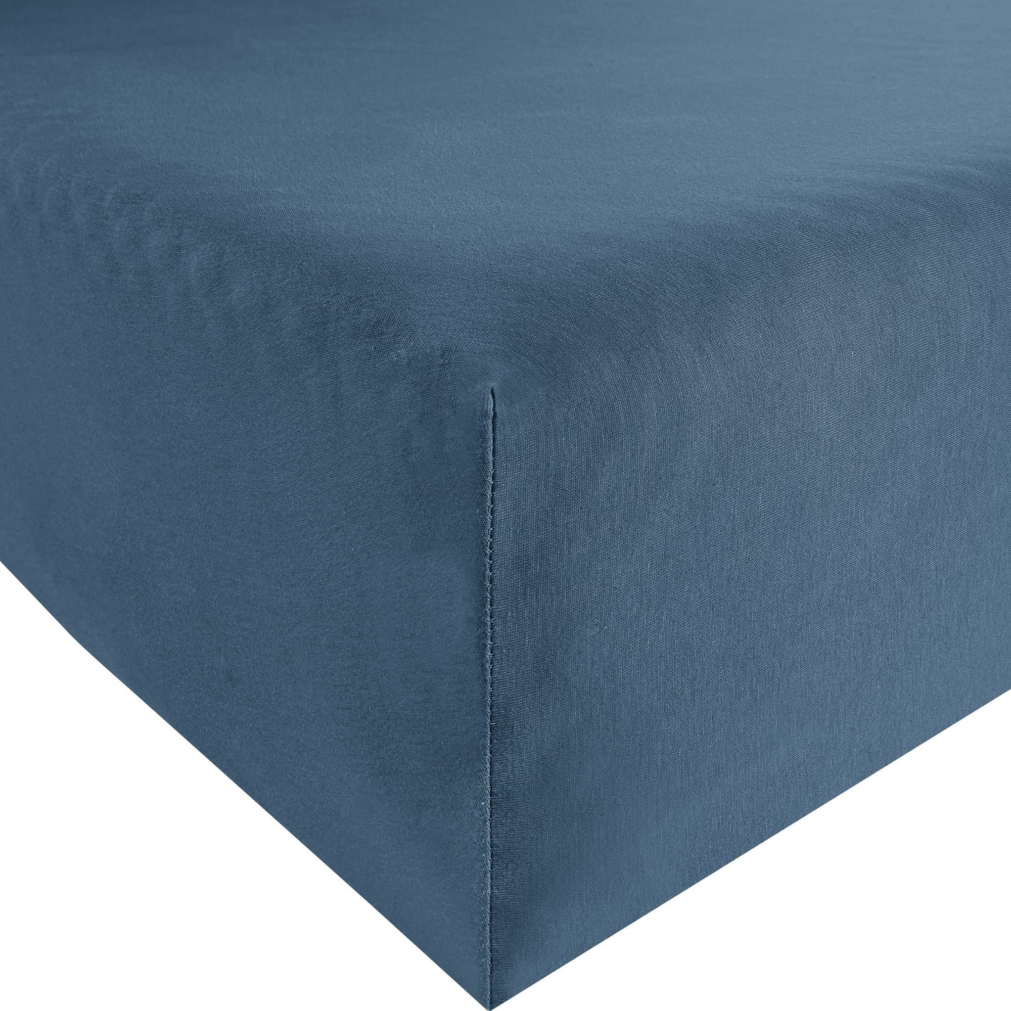 Bassetti Single Jersey Fitted Sheet 90 x 190 cm - 100 x 220 cm Blue