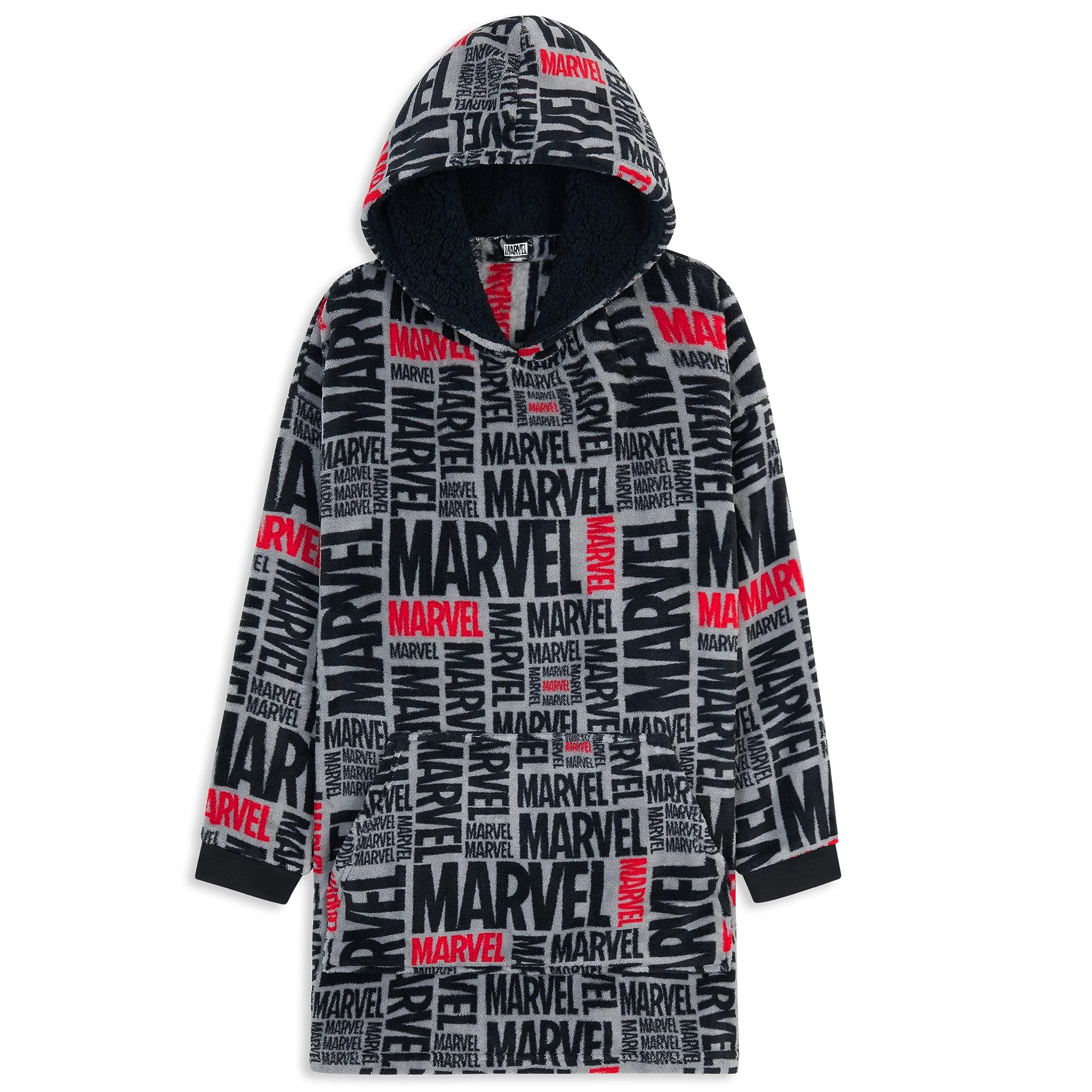 MarvelOversized Hoodie Blanket for Men and Teenagers Avengers Black Panther Captain America Iron Man - Gifts for MenOEKO-TEX STANDARD 100