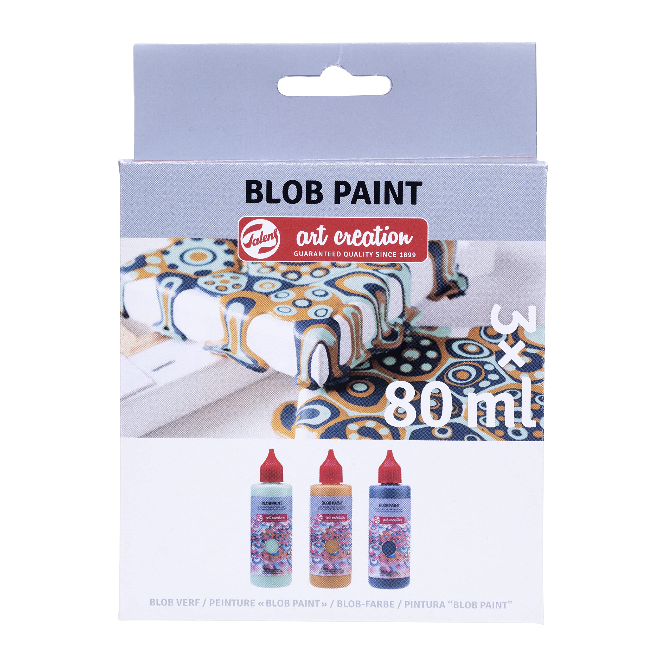 Peinture Blob Talens Art Creation Menthe lot de 3 pots de 80 ml pour loisirs créatifs