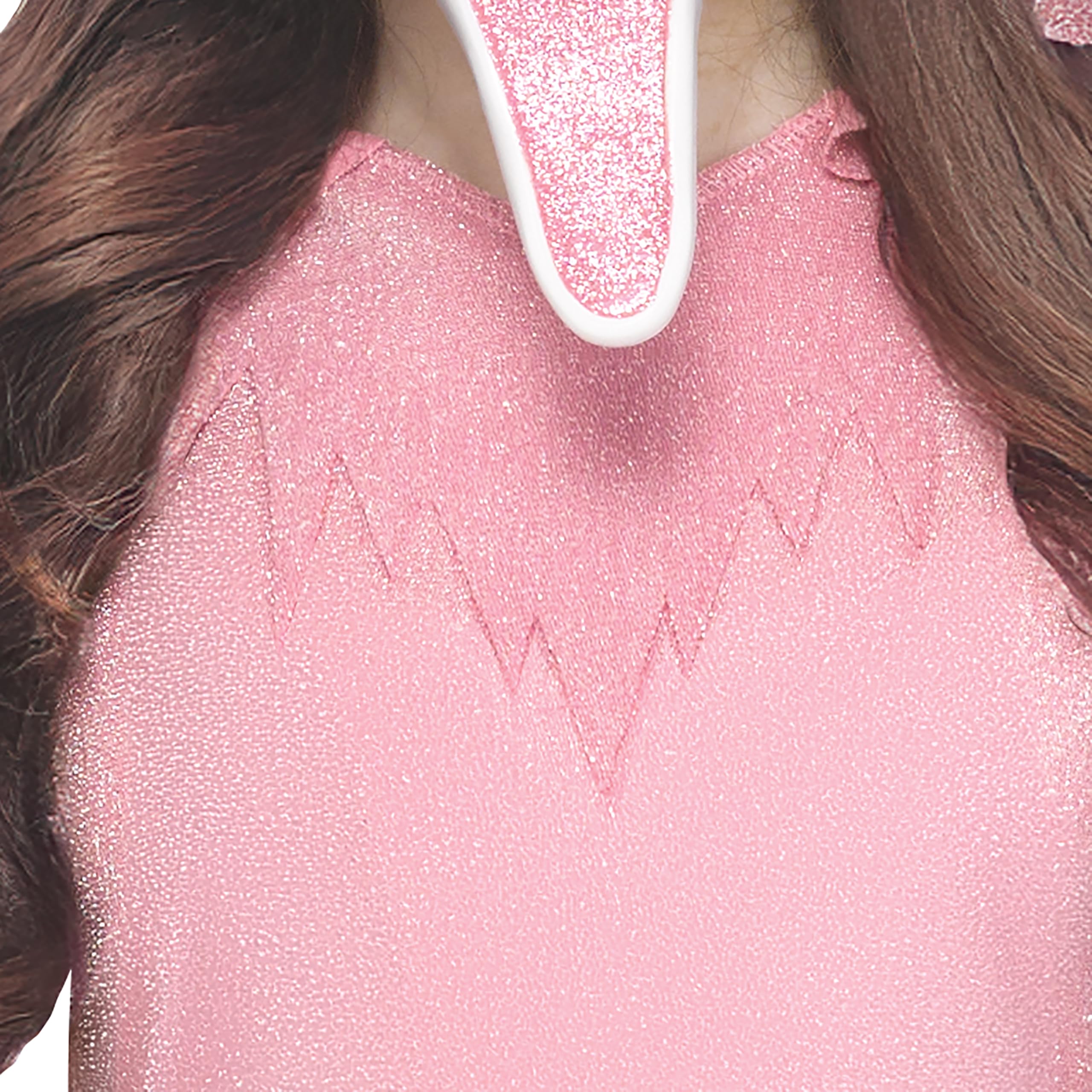 Fun World Girls Shimmer Ghost Face Costume: Medium 8-10 Pastel Pink