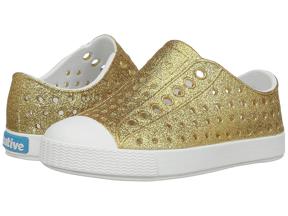 

Native Kids Shoes Jefferson Bling Glitter (Toddler/Little Kid) (Gold Bling/Shell White) Girls Shoes