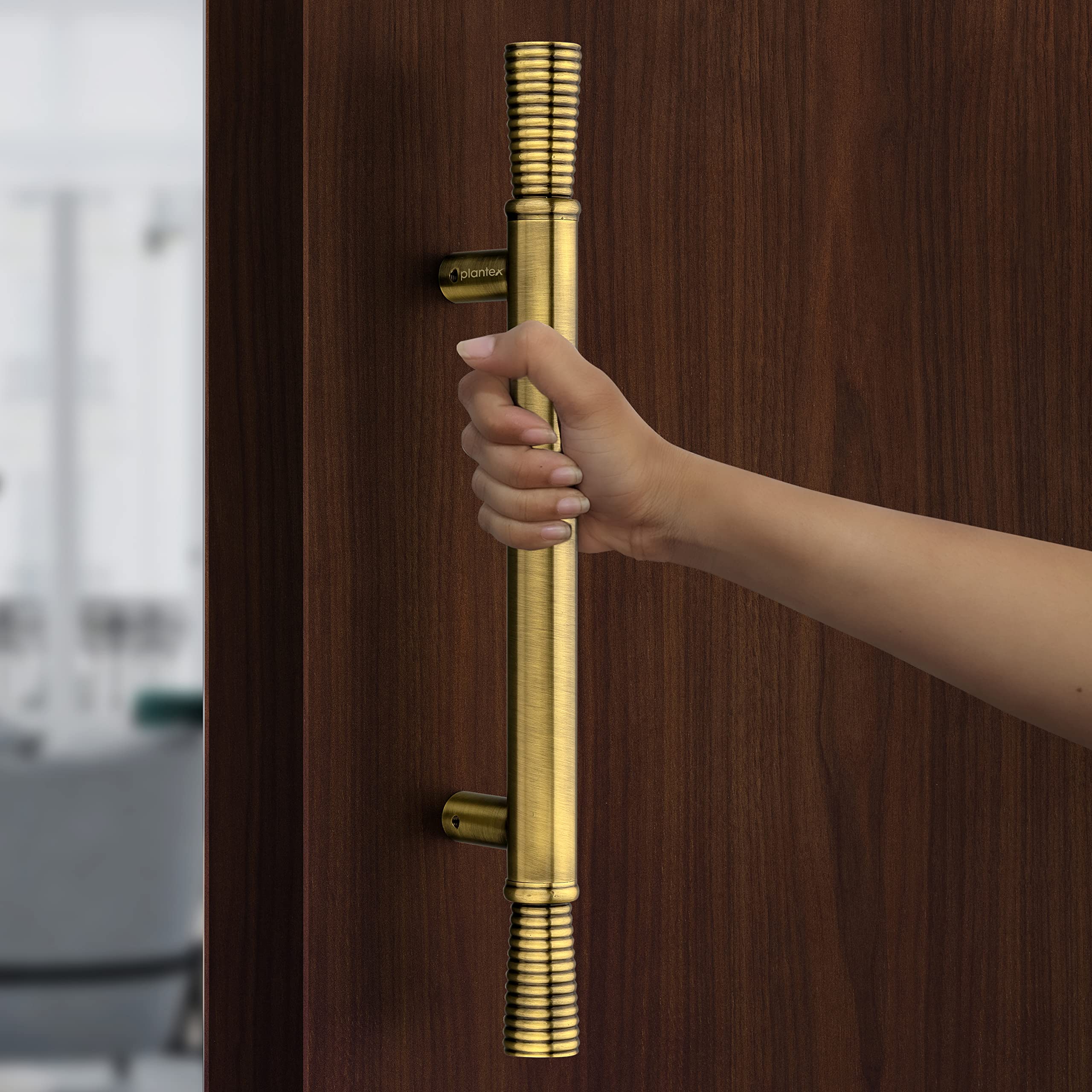 Plantex Heavy Duty Main Door Handle/14 Inch Door Handle for Main Door/Pull-Push Handle for Glass/Wooden Door- Pack of 1 (Brass Antique) - 3 Years Warranty — Amazon image 7