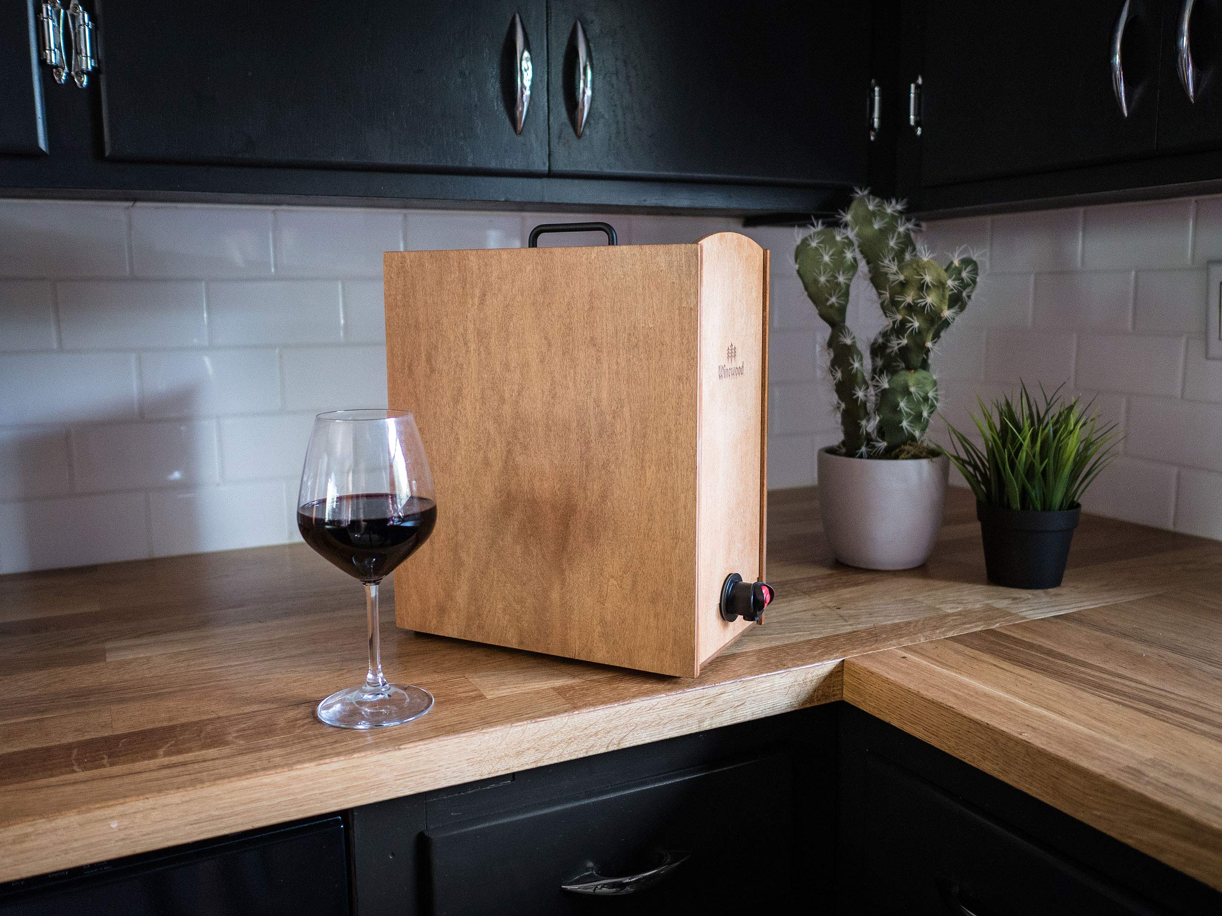 Amazon | Winewood ボックスワインウッドケース | ヘーゼルナッツ