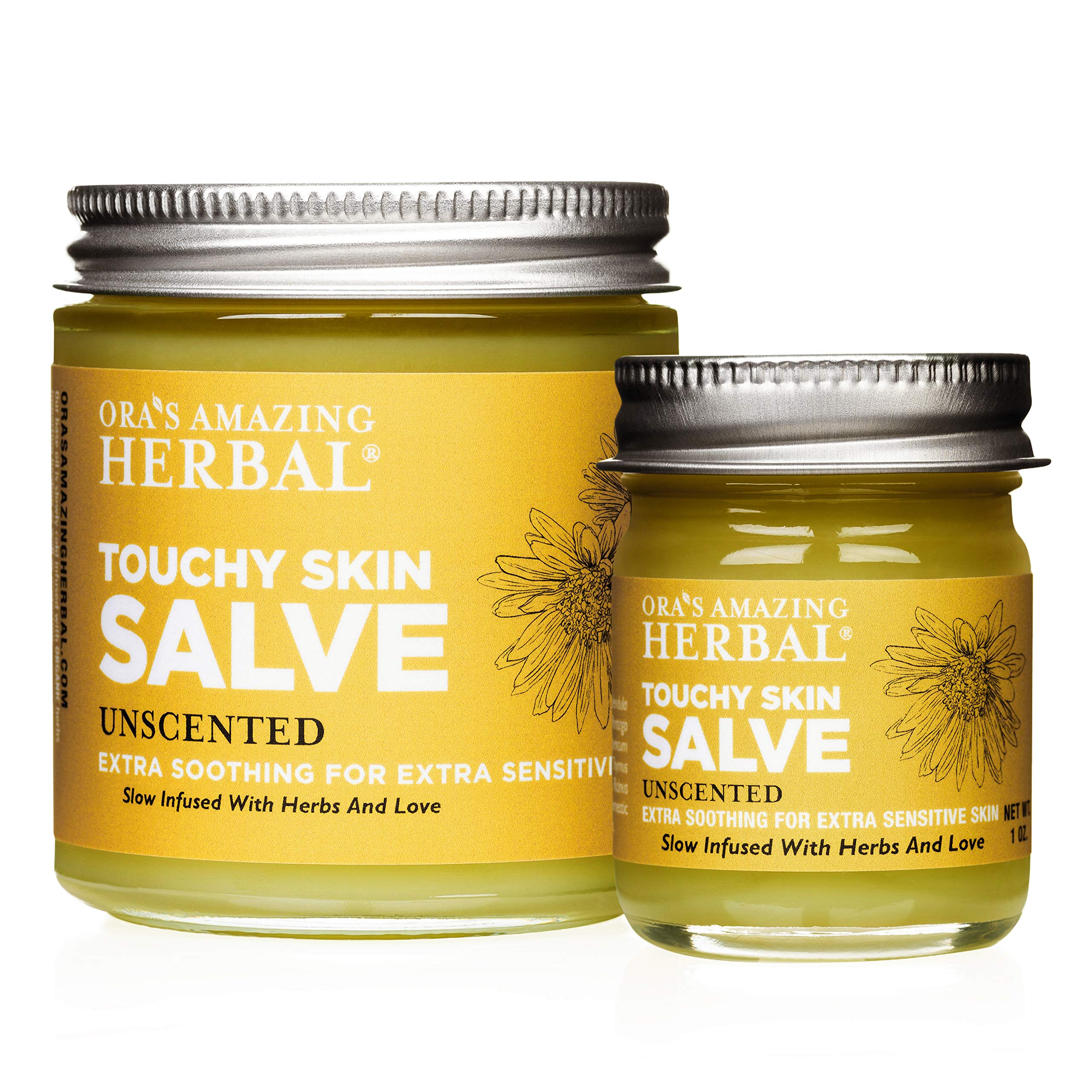 Ora's Amazing Herbal Touchy Skin Salve, Eczema Cream for Kids and Adults, Natural Sensitive Skin Treatment, Itch Cream, Calendula Ointment, Dry Skin Balm, Fragrance Free, 4 oz — Amazon image 8