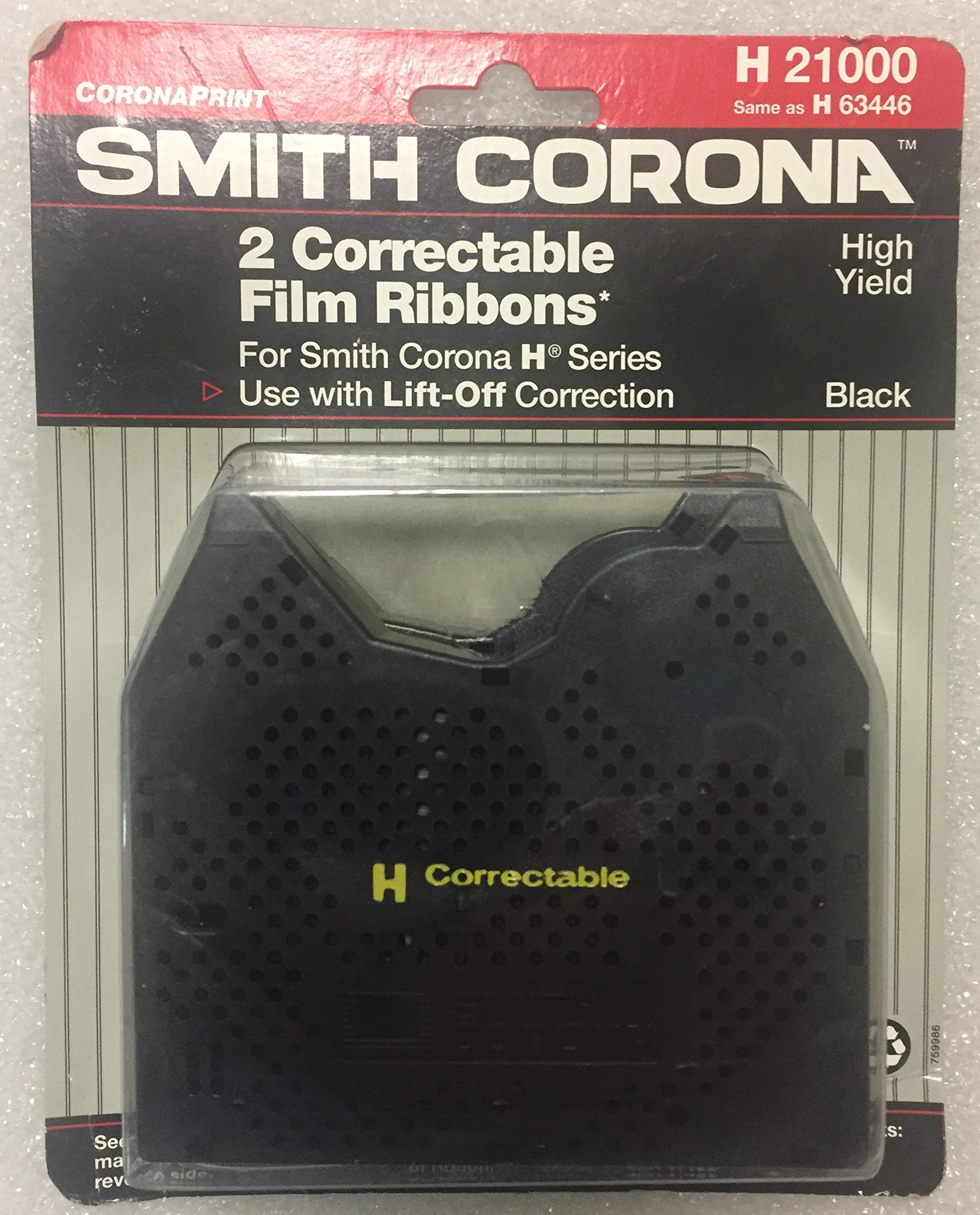 Smith Corona 21000 Correction Ribbon RIBN,TYP,LFTOFF,SCM,BK2PK (Pack of 8)8