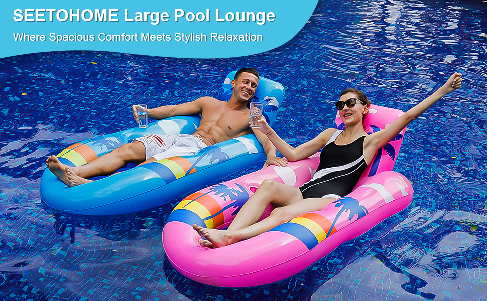 Inflatable Boat Pool Floaties With Removable Insulated Cooler
