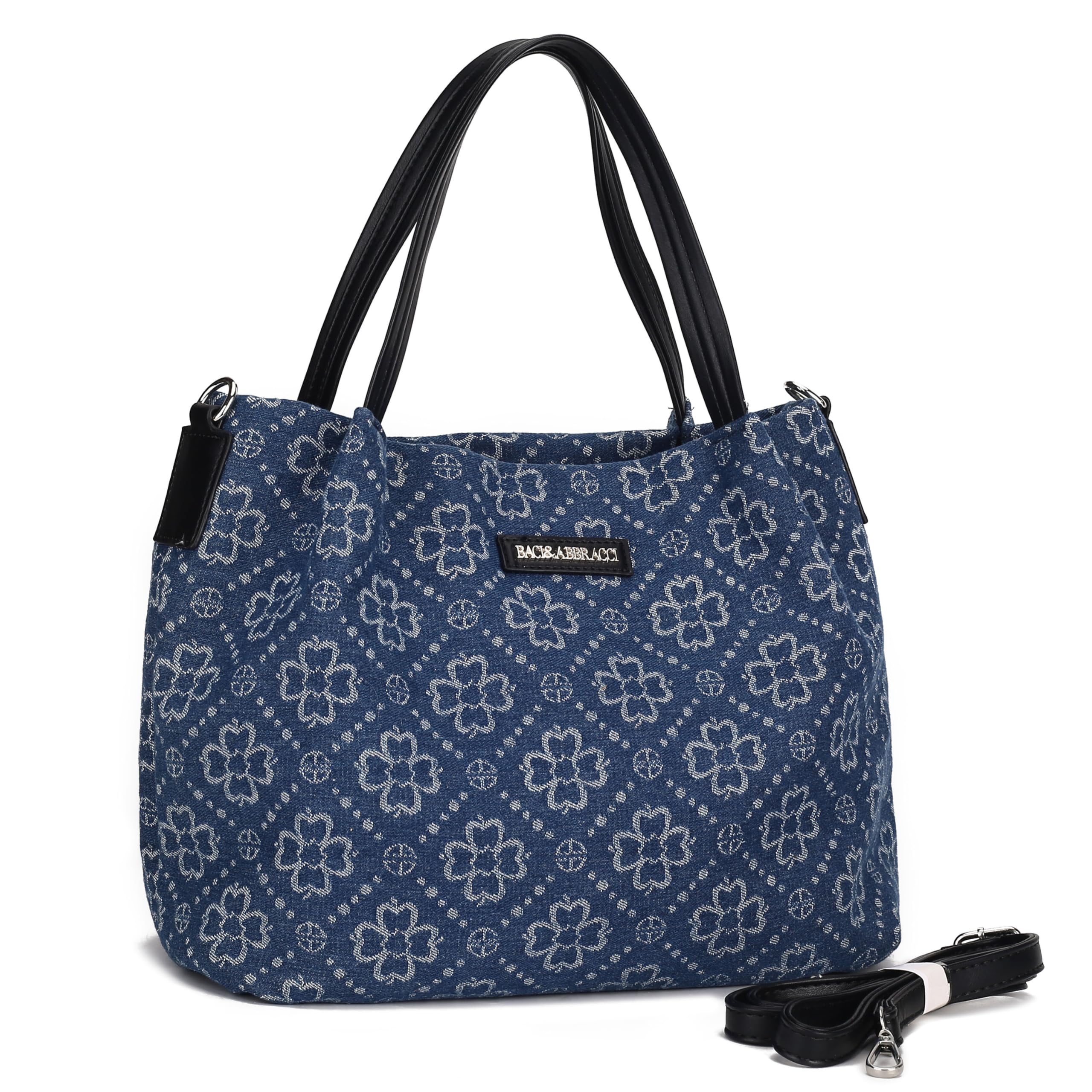 Baci & Abbracci Borsa a Mano Donna in Tessuto Jacquard