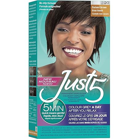 Amazon Com Just 5 Women S 5 Minute Permanent Hair Color With Conditioner Grey Hair Coloring For Women Darkest Brown Chemical Hair Dyes Beauty Personal Care Amazon Com Just 5 Women S 5 Minute Permanent Hair Color With Conditioner Grey Hair Coloring For Women Darkest Brown Chemical Hair Dyes Beauty Personal Care