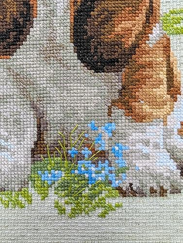 Vista 23 de RIOLIS - Perro salchicha 906, kits de punto de cruz para perros de 9,84 x 9,84 pulgadas, kits de punto de cruz contado, kits de punto de cruz