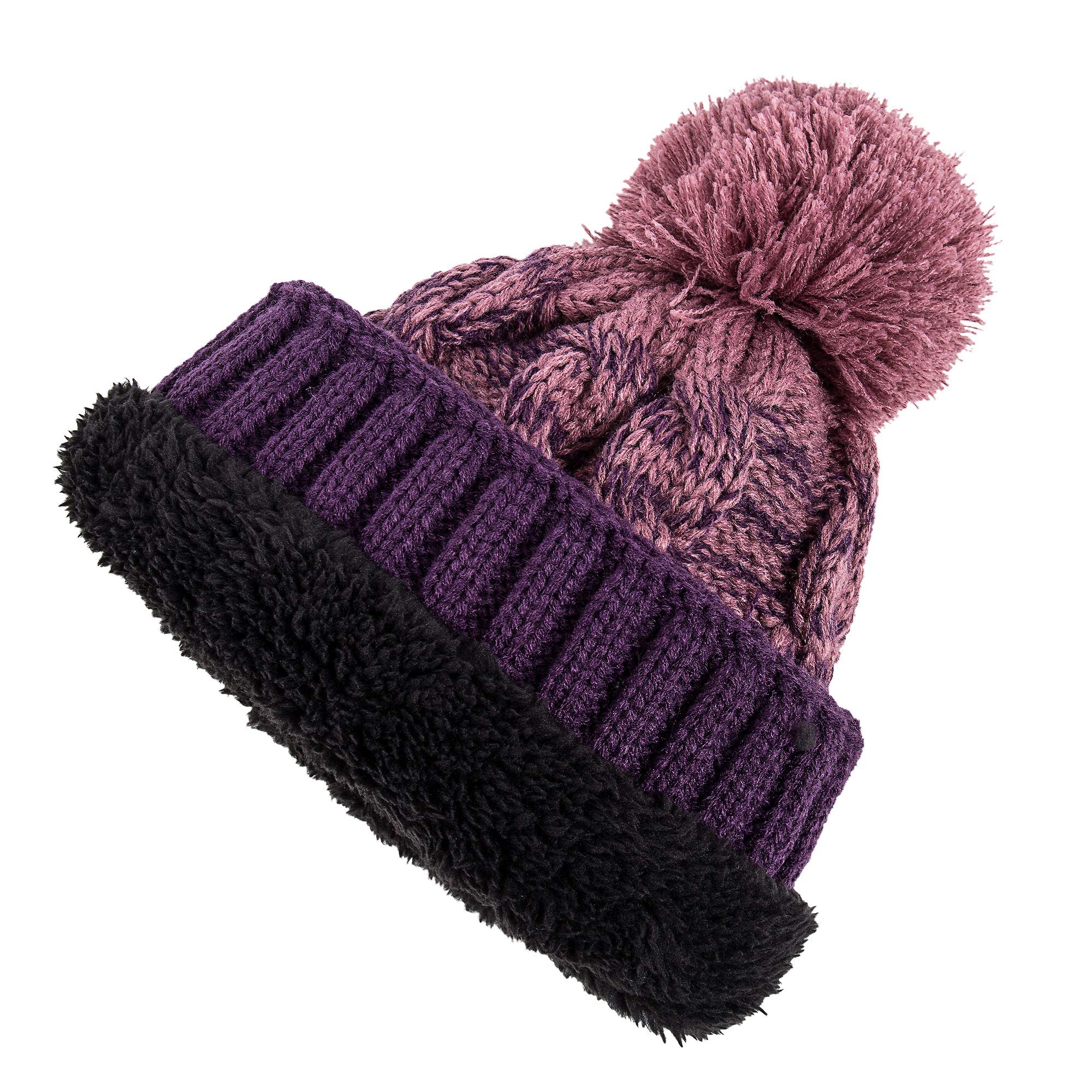 REDESS Cappello Invernale da Donna con Pom Pom Beanie Caldo Foderato in Pile Spesso Slouchy Snow Knit Chunky Baggy Skull Berretto da Sci