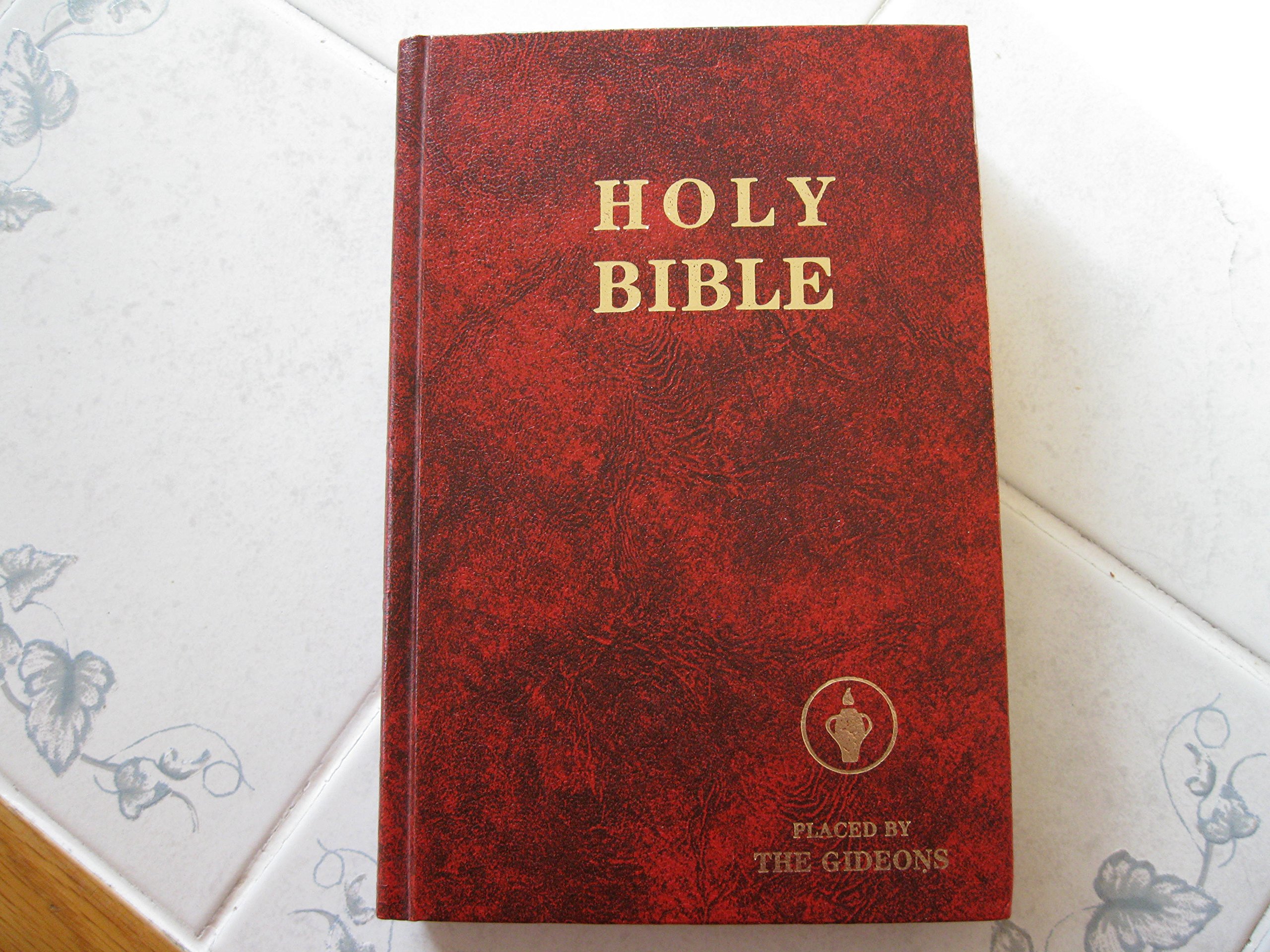 Holy Bible - King James Version (KJV) - Placed by The Gideons International - Red Cover