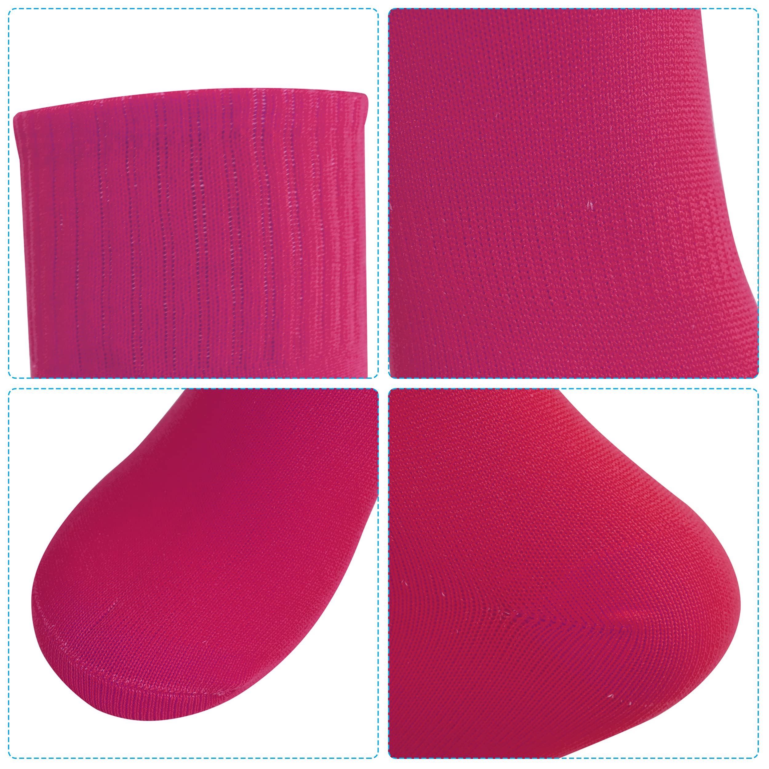 Fußballsocken für Herren, Jungen, sportliche Kompression, kniehoch, Fußballsocken, 2 Paar, Rosa, 2 Rosa, Einheitsgröße