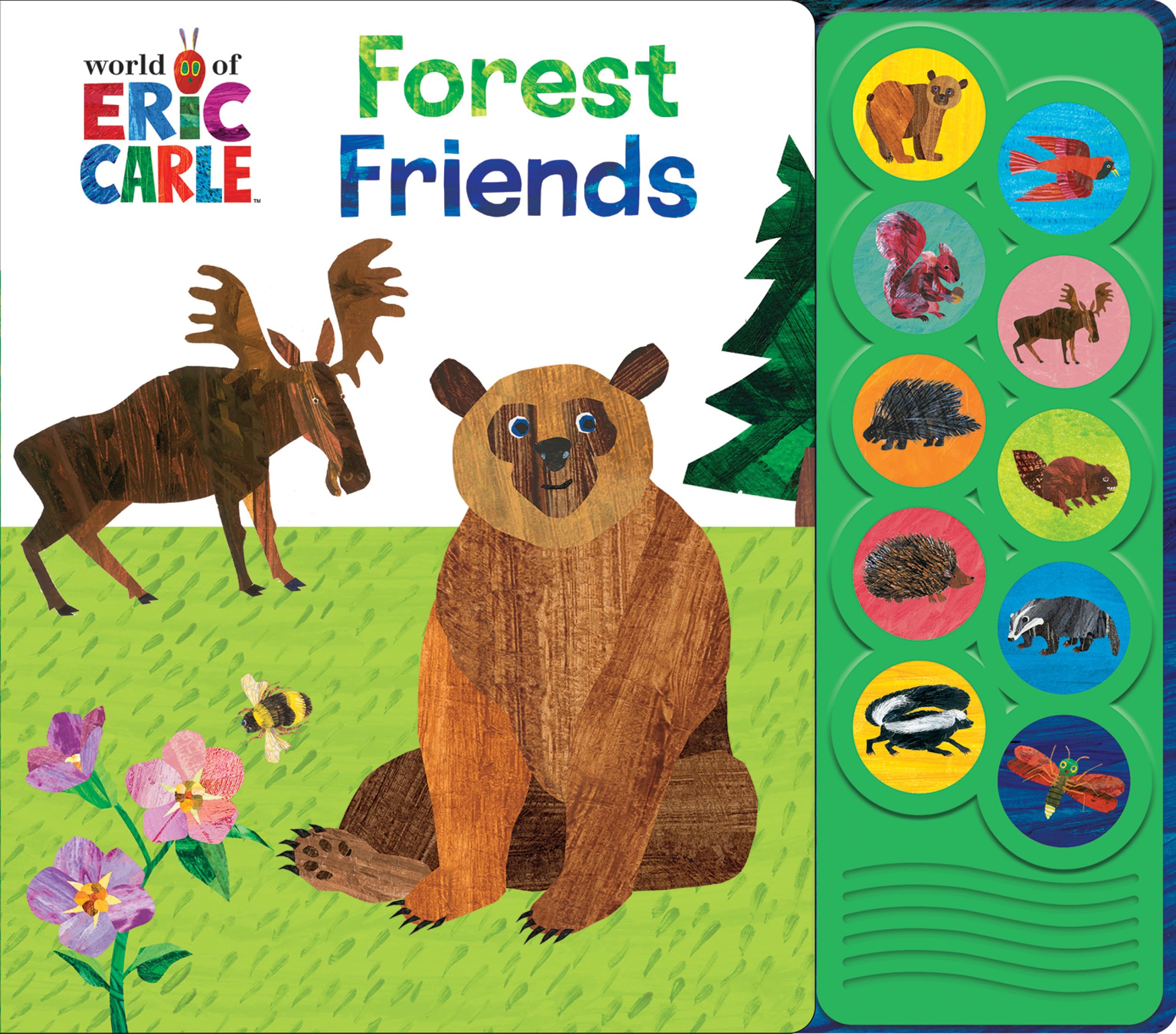 World of Eric Carle, Forest Friends 30-Button Animal Sound Book - Great for First Words - PI Kids (LISTEN AND LEARN) Board book – Sound Book, 29 July 2022