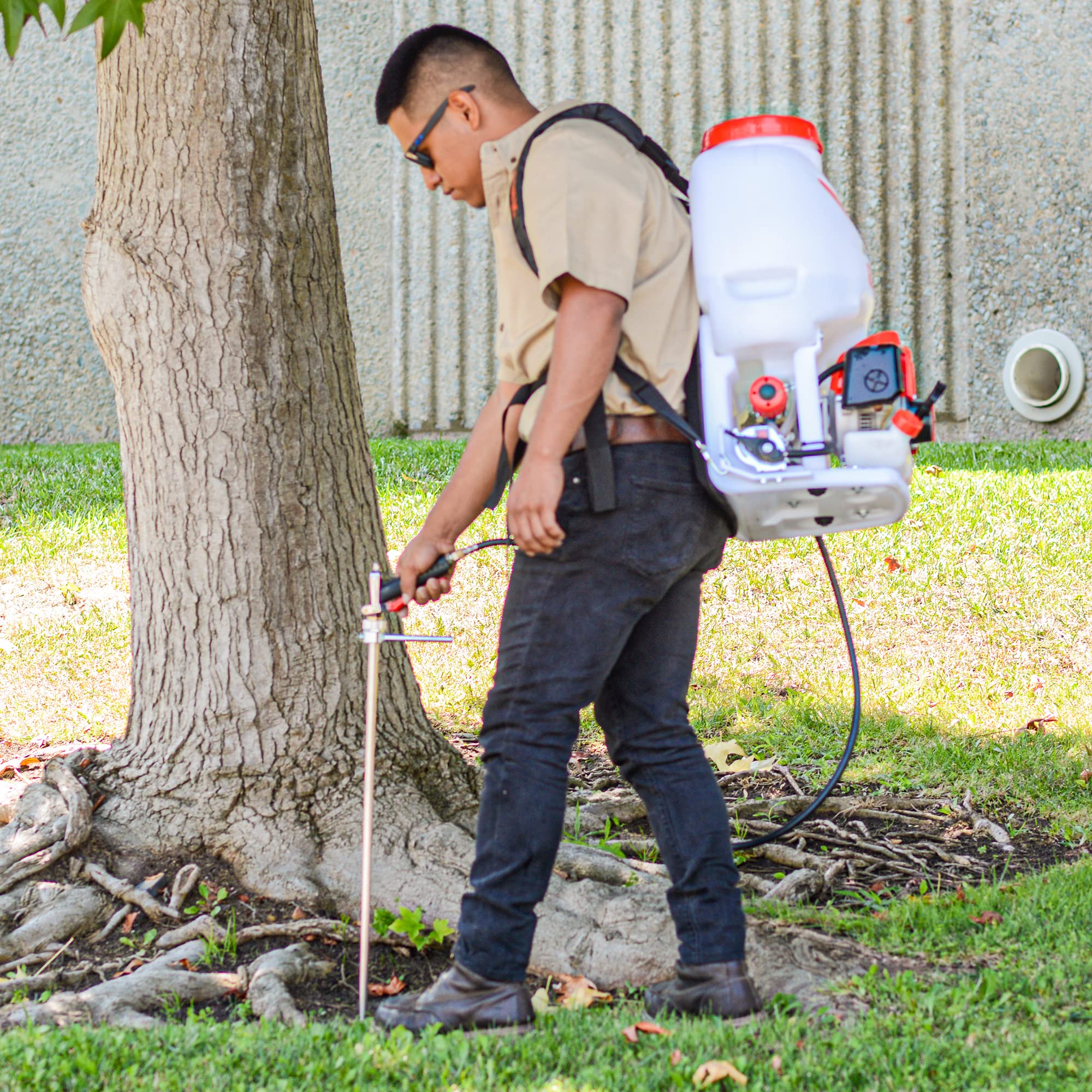 Spruzzatore dello zaino di potere da 5 galloni 450 PSI pompa con asta di irrigazione