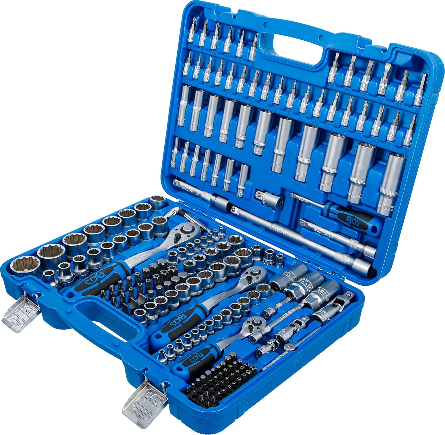 BGS 2286 | Socket Set 12-point | 6.3 mm (1/4") / 10 mm (3/8") / 12.5 mm (1/2") | 192 pcs.