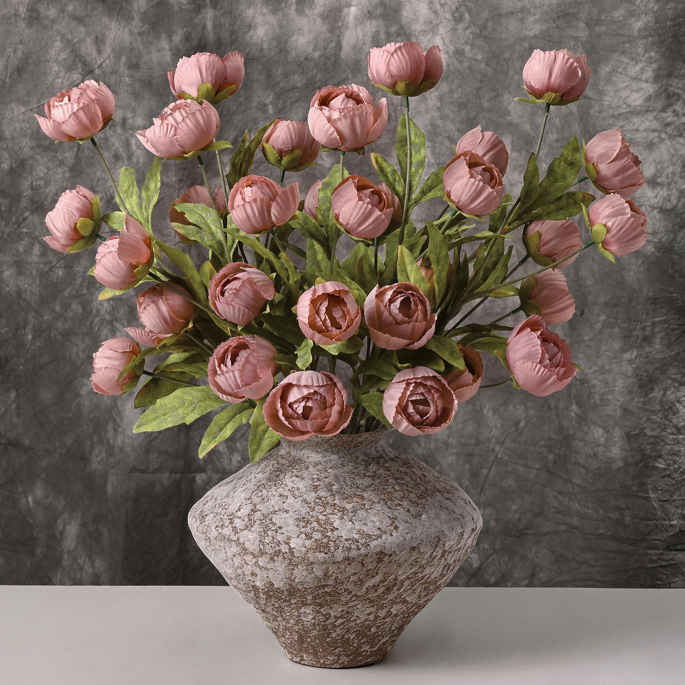 Waipfaru 6 Pcs Faux Peonies